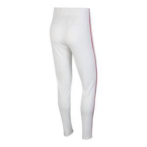 Nike Men's Vapor Select Piped Baseball Pants - White/Red