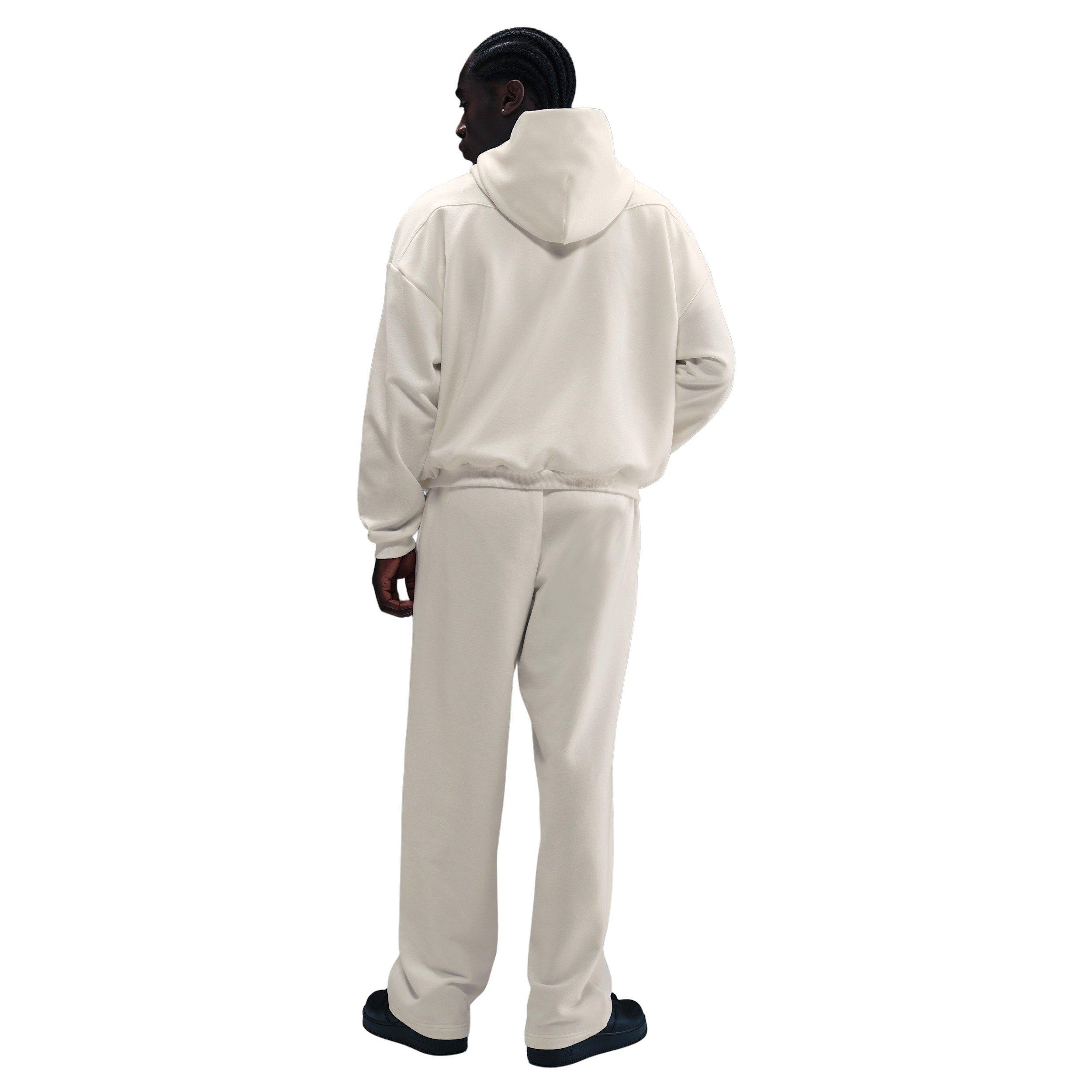 Nike Men's Standard Issue Therma-FIT Brushed Basketball Pullover Hoodie - WHITE Thumbnail View 5