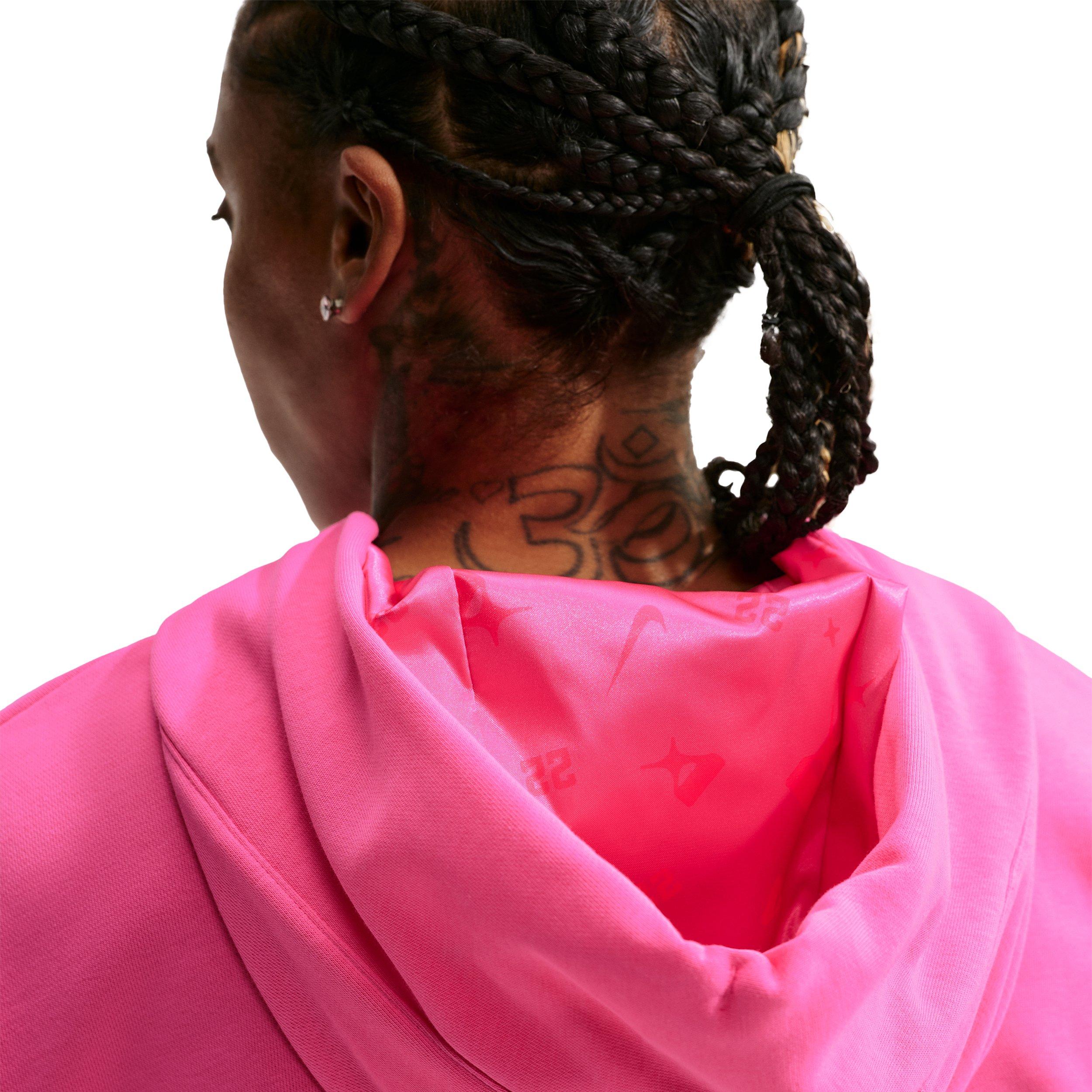 Nike A'ja Wilson Signature Women's Basketball Hoodie - PINK Thumbnail View 3