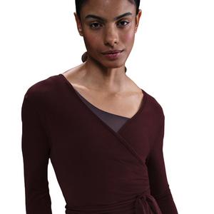 Nike Women's One Relaxed Dri-FIT Top -Burgundy