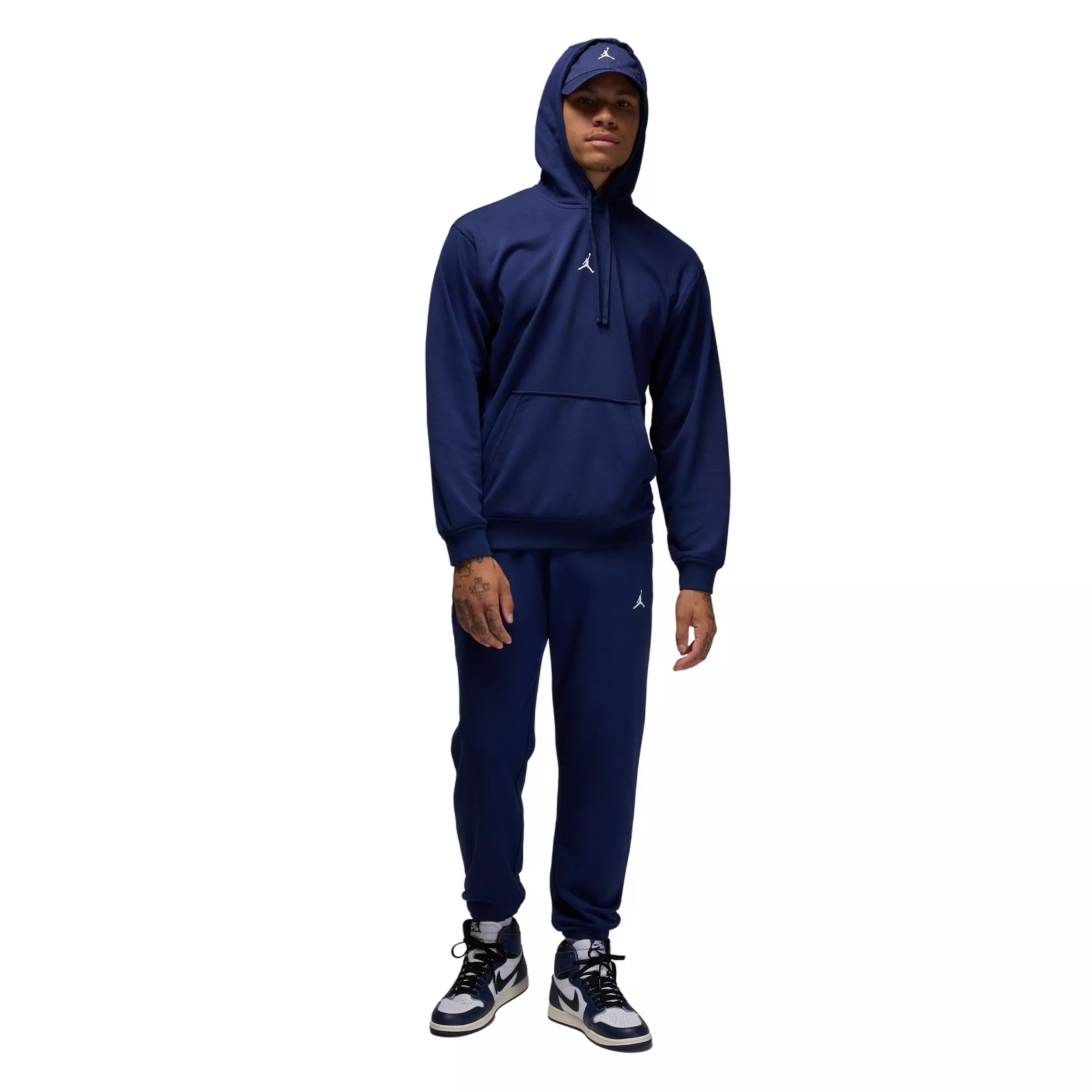 Jordan Men's Sport Crossover Pullover Dri-FIT Hoodie - Midnight Navy - MIDNIGHT NAVY