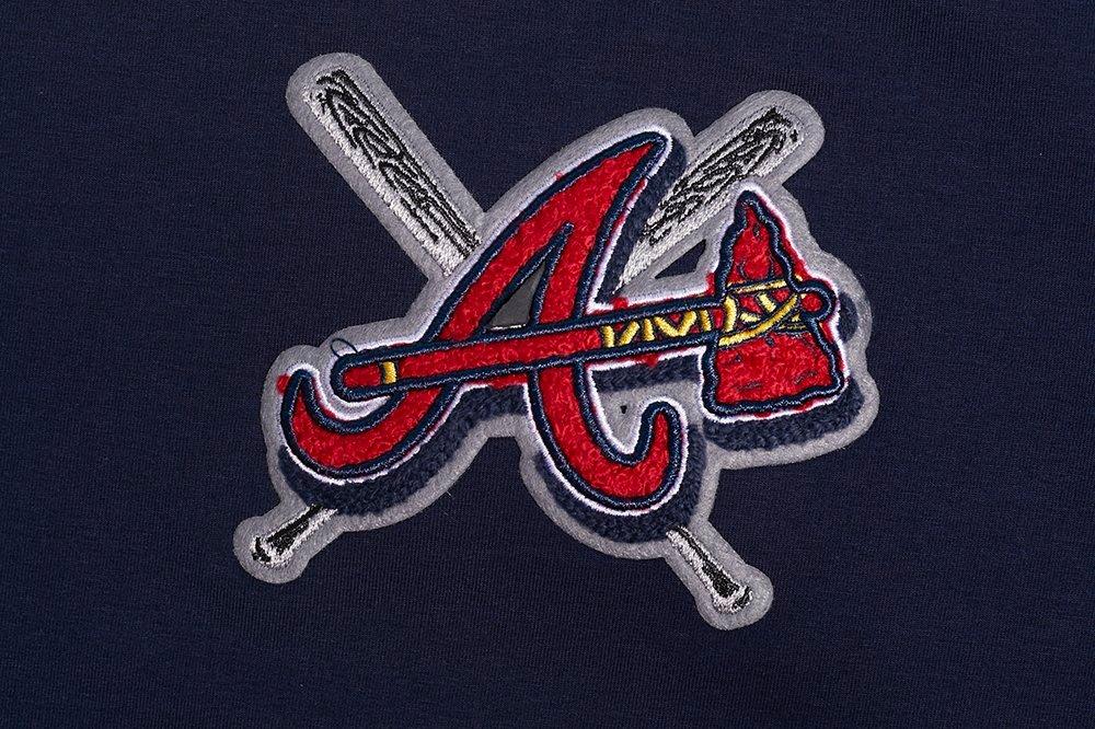 Pro Standard Women's MLB Atlanta Braves Mashup Boxy Tee -Navy - NAVY Thumbnail View 5