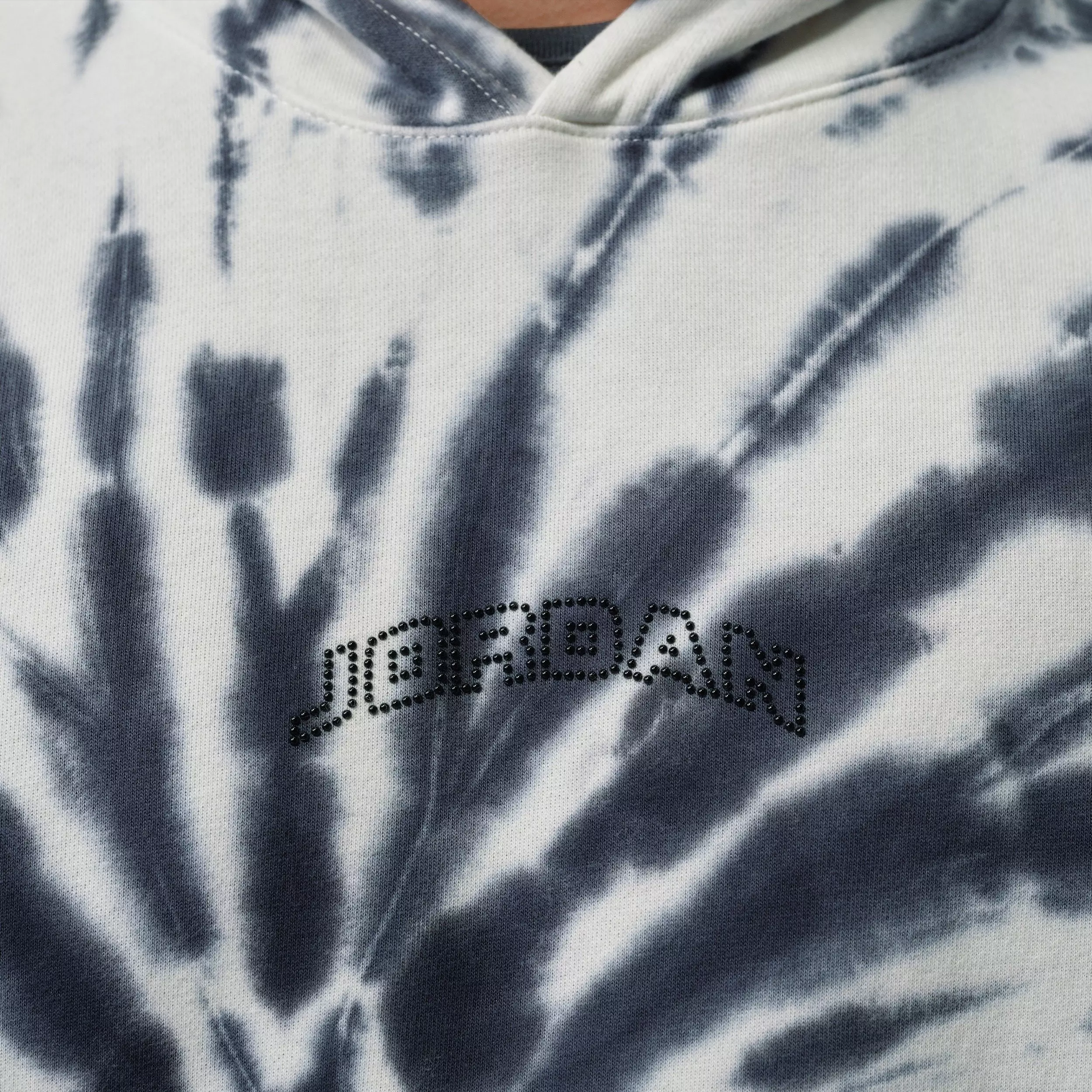 Jordan Men's Brooklyn Fleece Tie-Dye Sweatshirt Festival Hoodie - WHITE