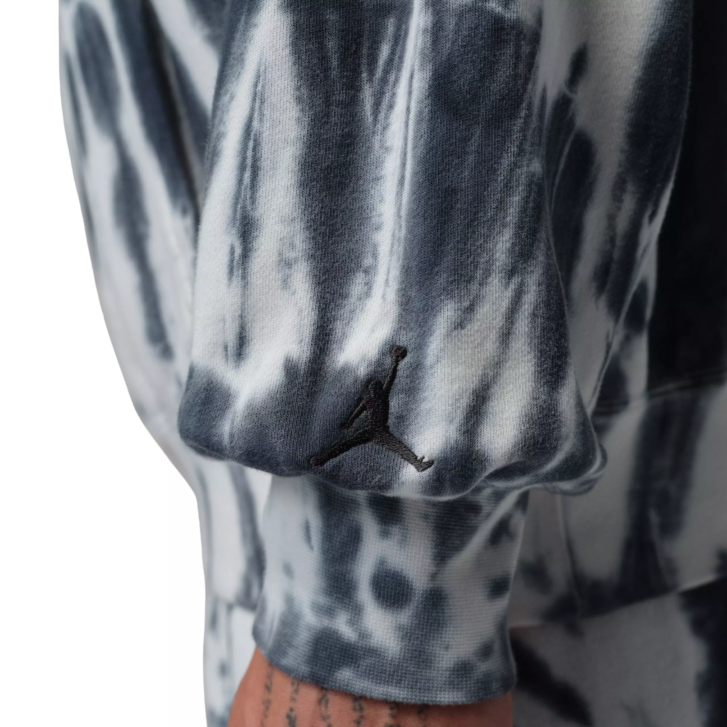 Jordan Men's Brooklyn Fleece Tie-Dye Sweatshirt Festival Hoodie - WHITE