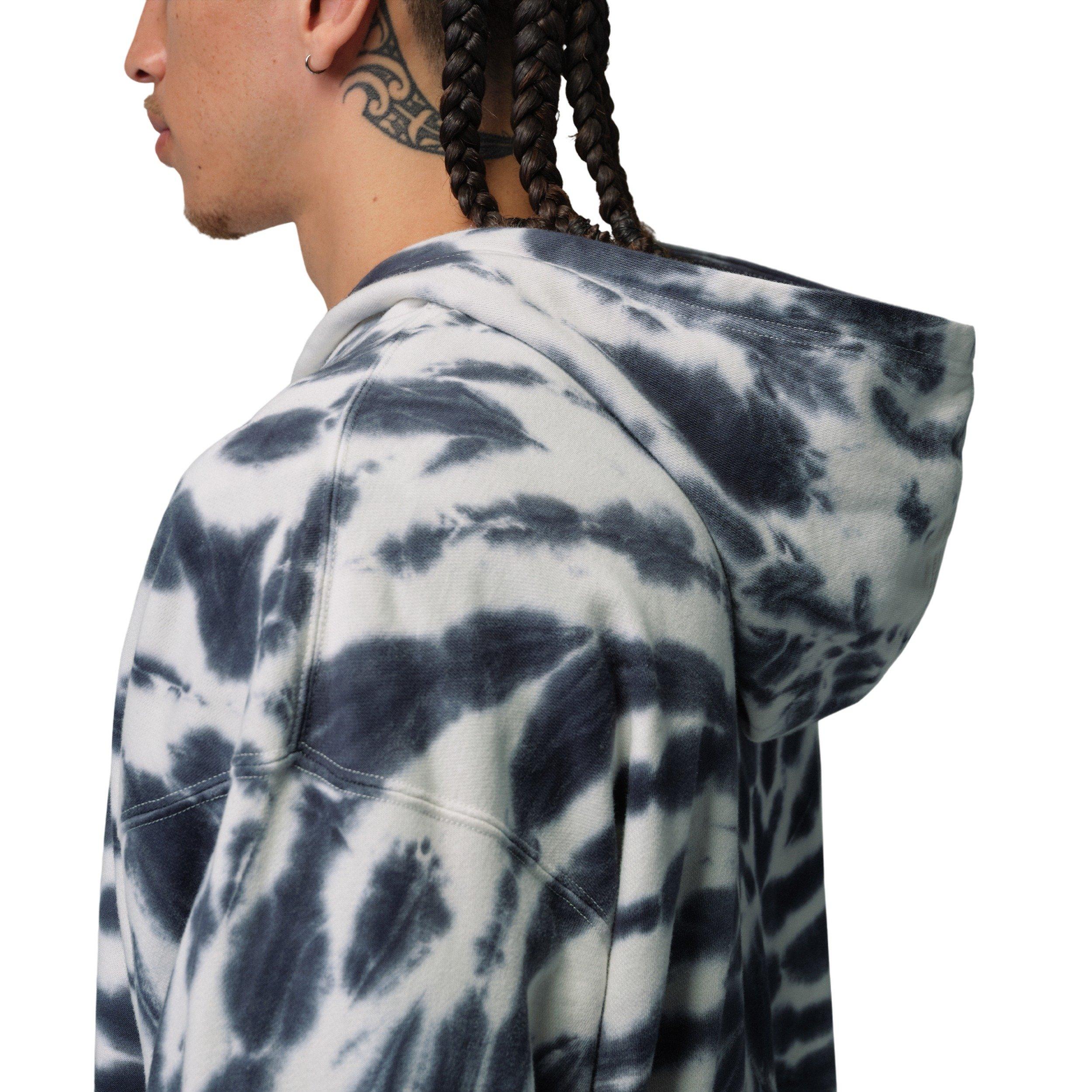 Jordan Men's Brooklyn Fleece Tie-Dye Sweatshirt Festival Hoodie - WHITE Thumbnail View 6