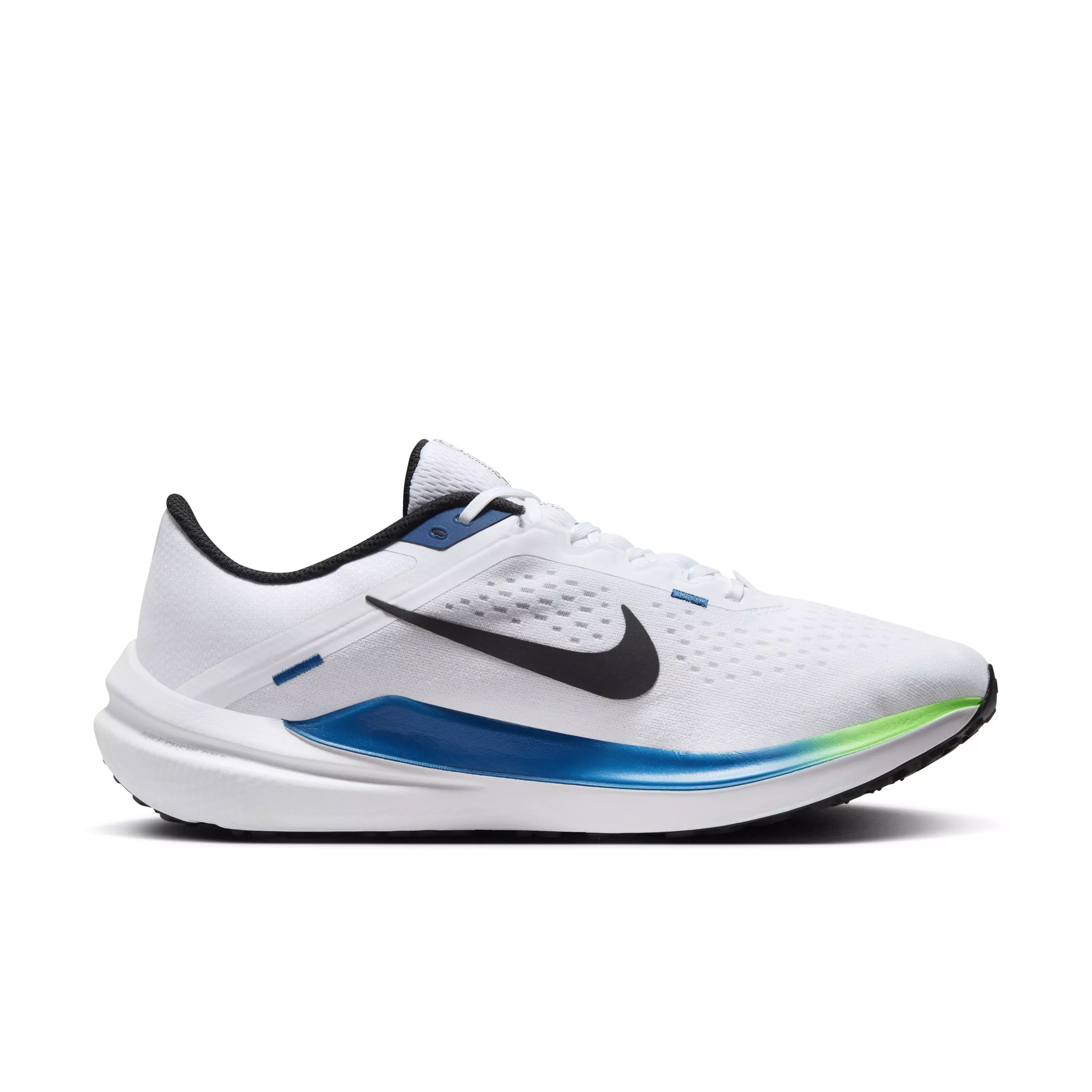 Nike Winflo 10 "White/Star Blue/Green Strike/Black" Men's Running Shoe - WHITE/BLUE/GREEN/BLACK