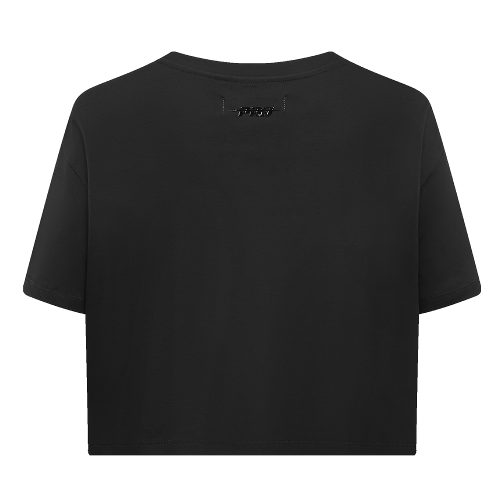 Pro Standard Women's MLB Baltimore Orioles Mashup Boxy Tee - Black - BLACK Thumbnail View 2