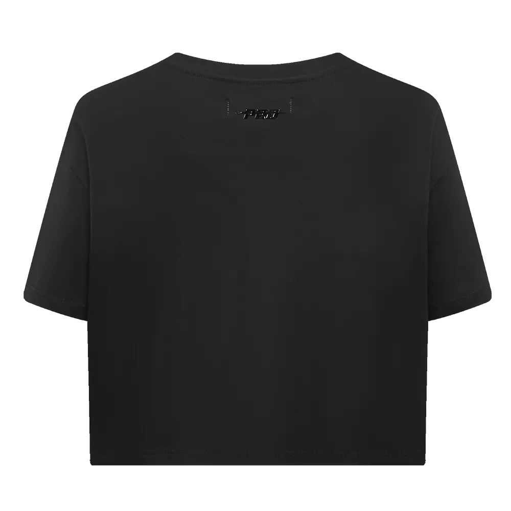 Pro Standard Women's MLB Baltimore Orioles Mashup Boxy Tee - Black - BLACK