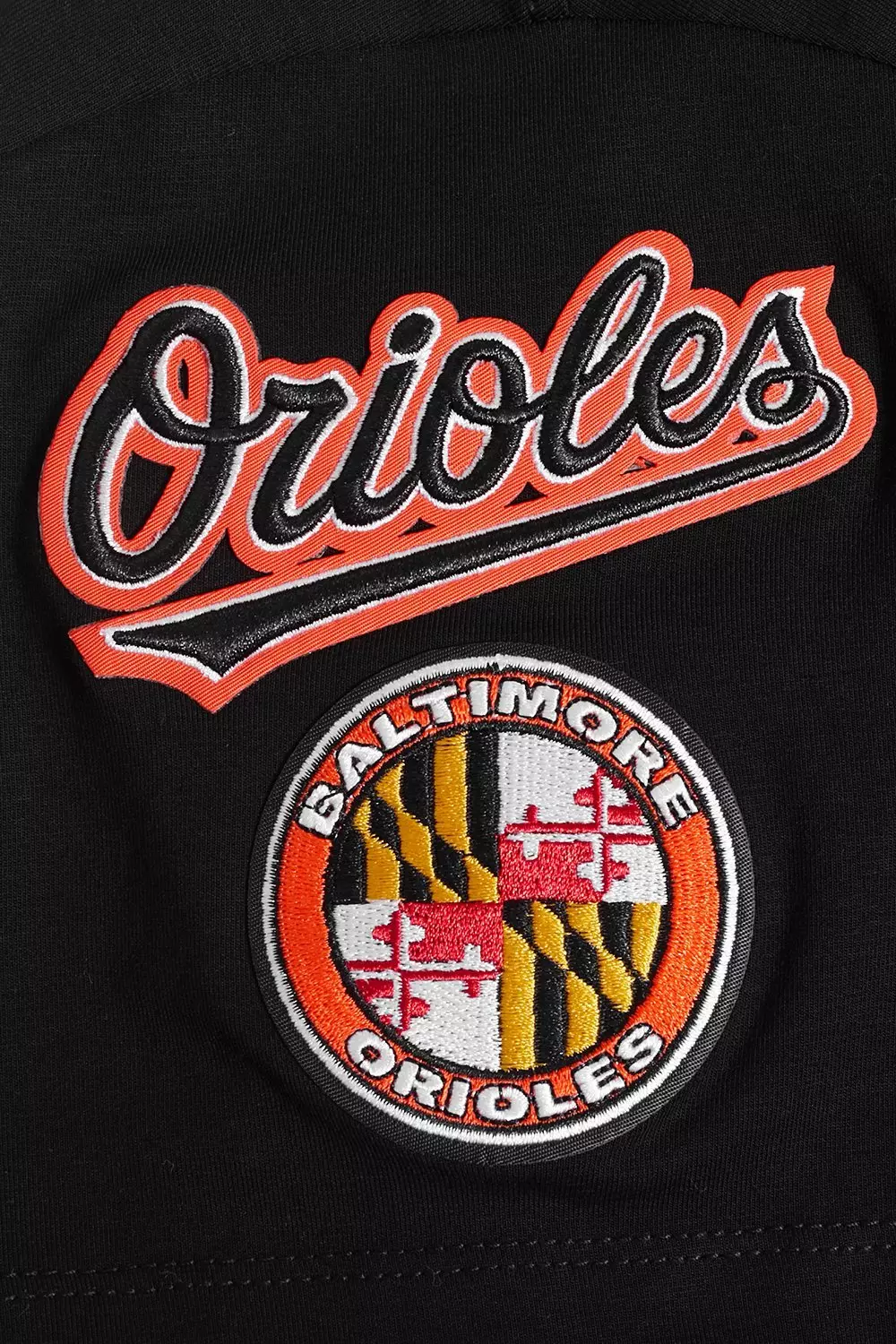 Pro Standard Women's MLB Baltimore Orioles Mashup Boxy Tee - Black - BLACK