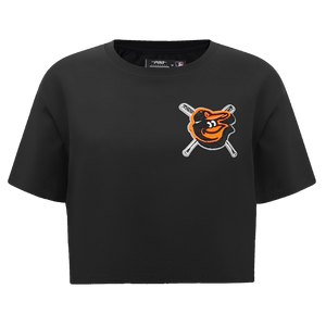 Pro Standard Women's MLB Baltimore Orioles Mashup Boxy Tee -Black