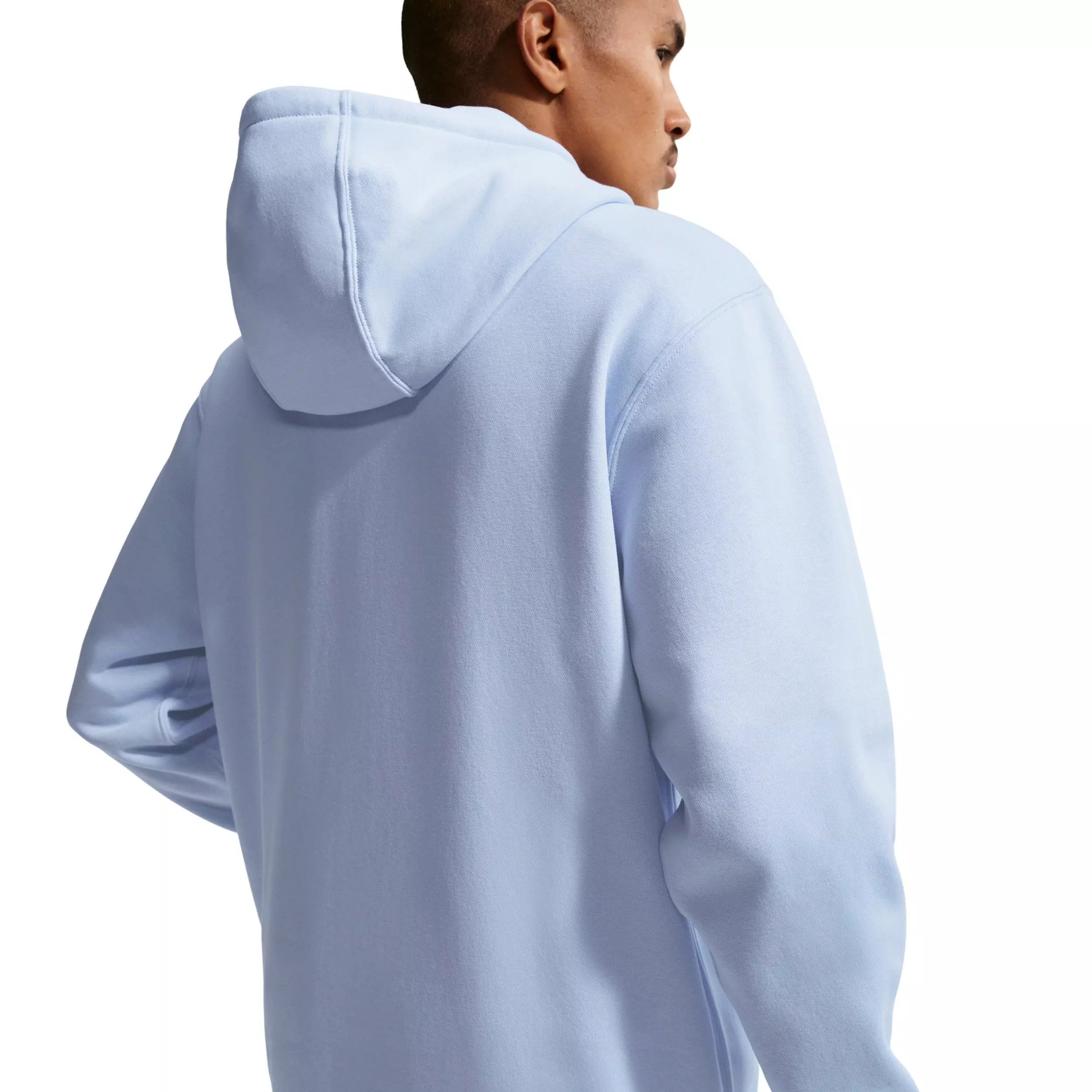 Nike Men's Club Fleece Pullover BB Hoodie - BLUE