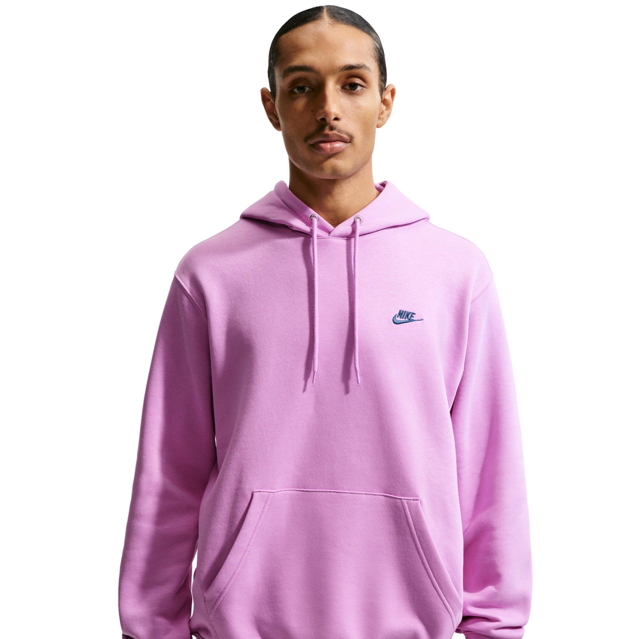 Nike Men's Club Fleece Pullover BB Hoodie - PURPLE Thumbnail View 1