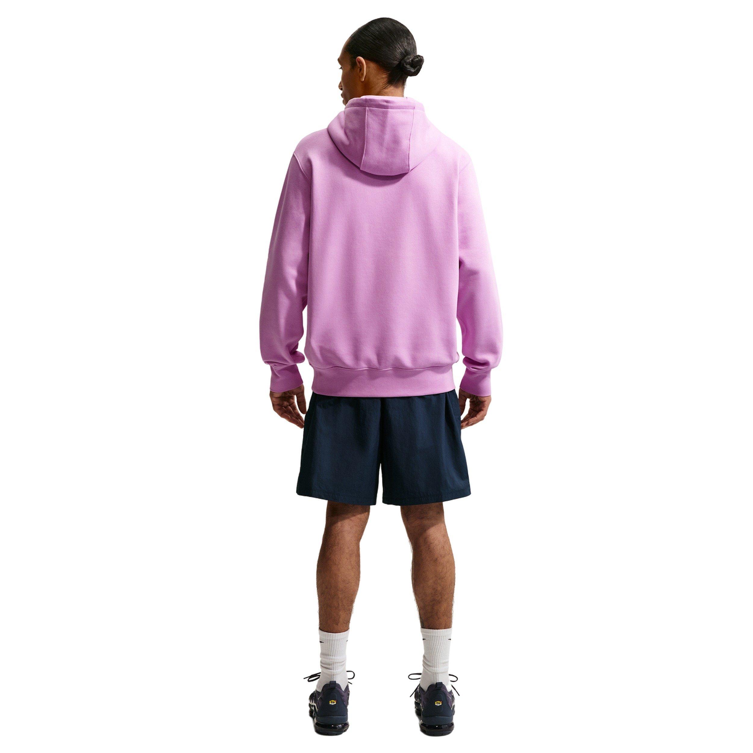 Nike Men's Club Fleece Pullover BB Hoodie - PURPLE Thumbnail View 5