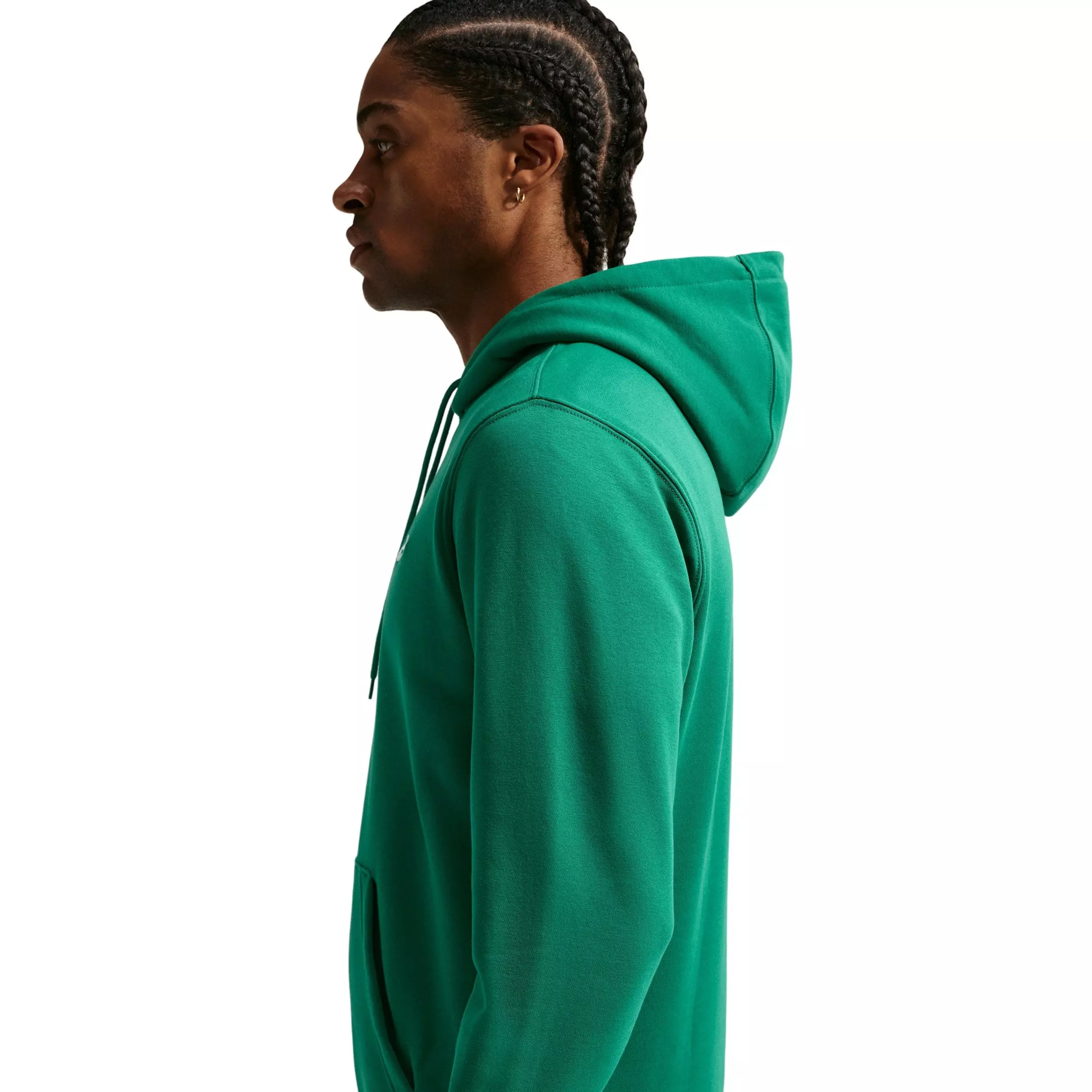 Nike Men's Club Fleece Pullover BB Hoodie - GREEN