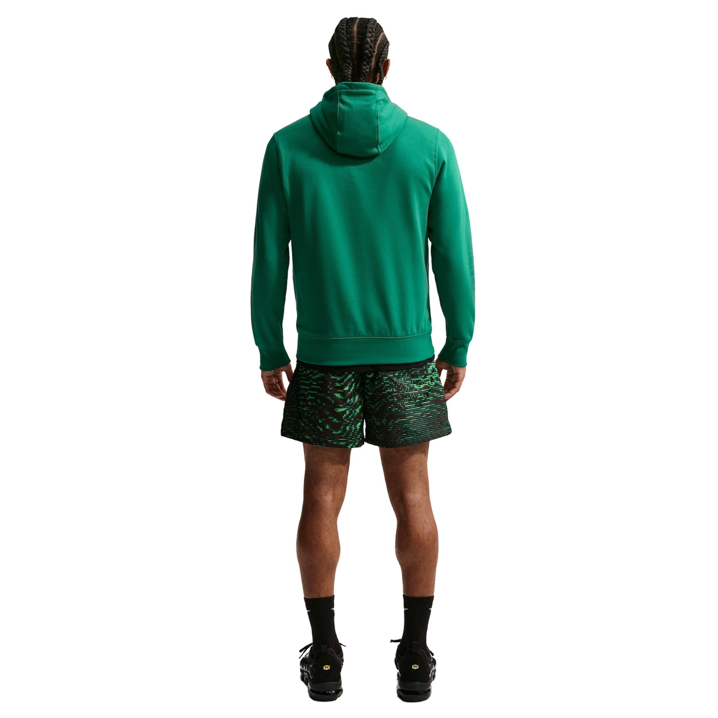 Nike Men's Club Fleece Pullover BB Hoodie - GREEN Thumbnail View 5