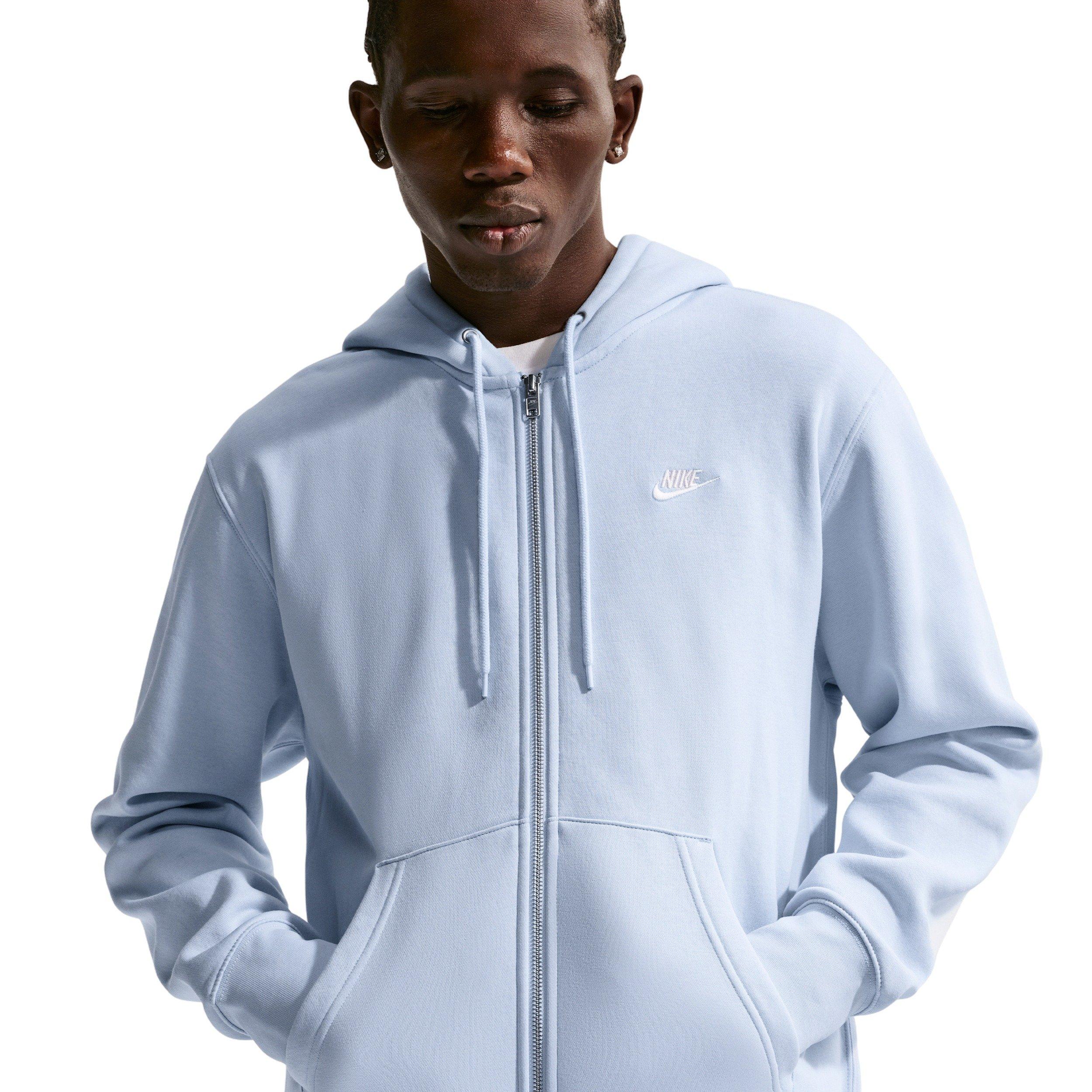 Nike Men's Club Full-Zip Fleece Jacket - BLUE Thumbnail View 1