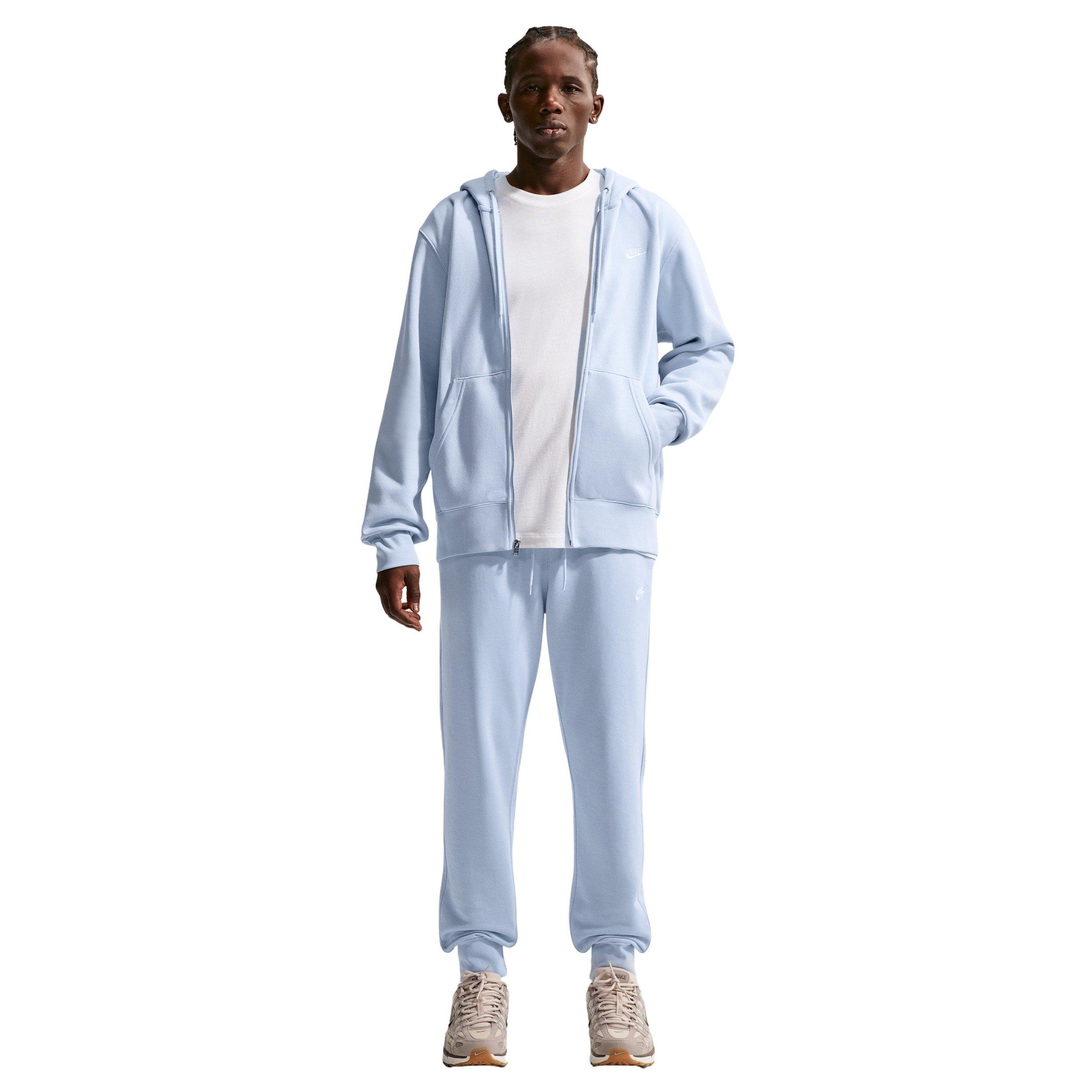 Nike Men's Club Full-Zip Fleece Jacket - BLUE Thumbnail View 4