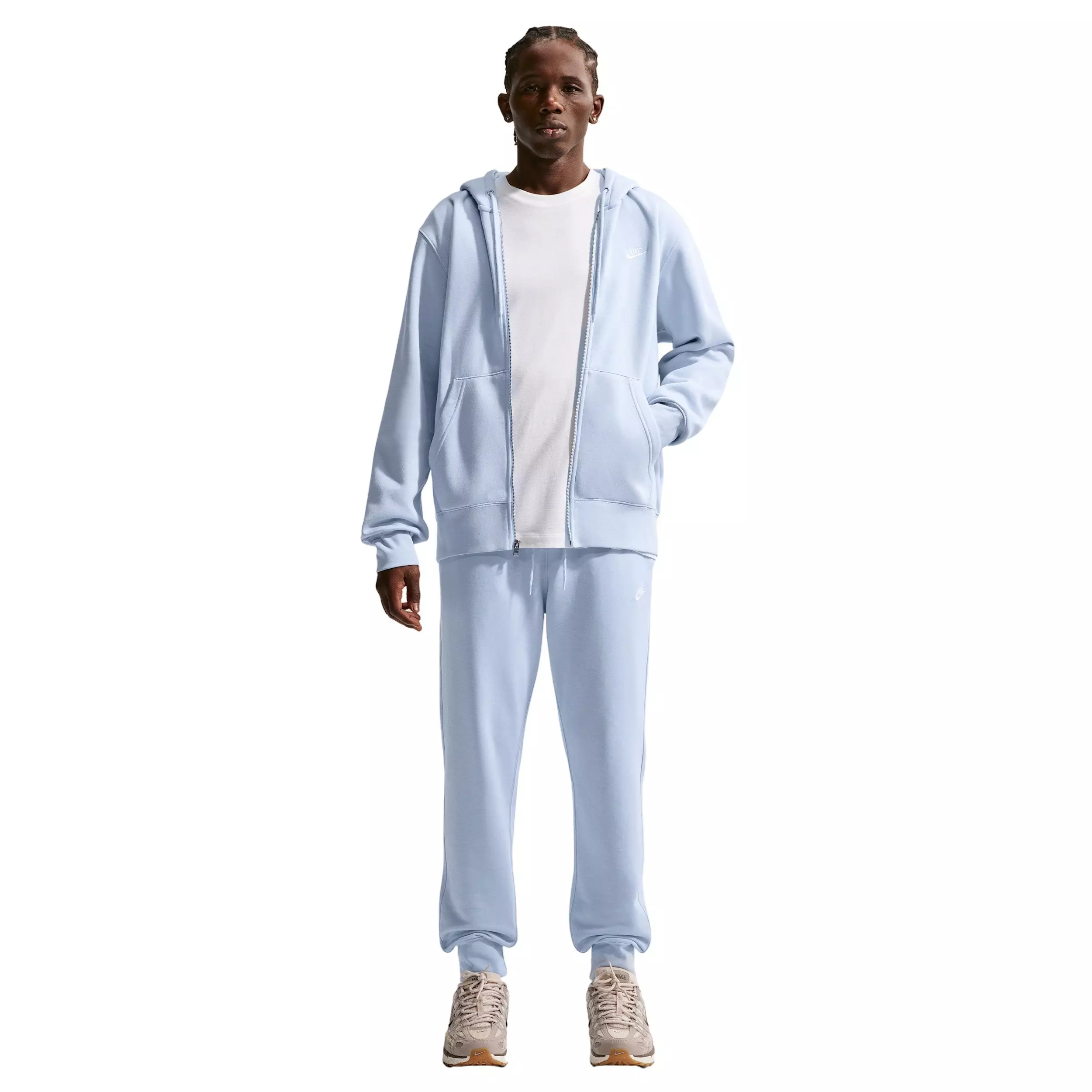 Nike Men's Club Full-Zip Fleece Jacket - BLUE