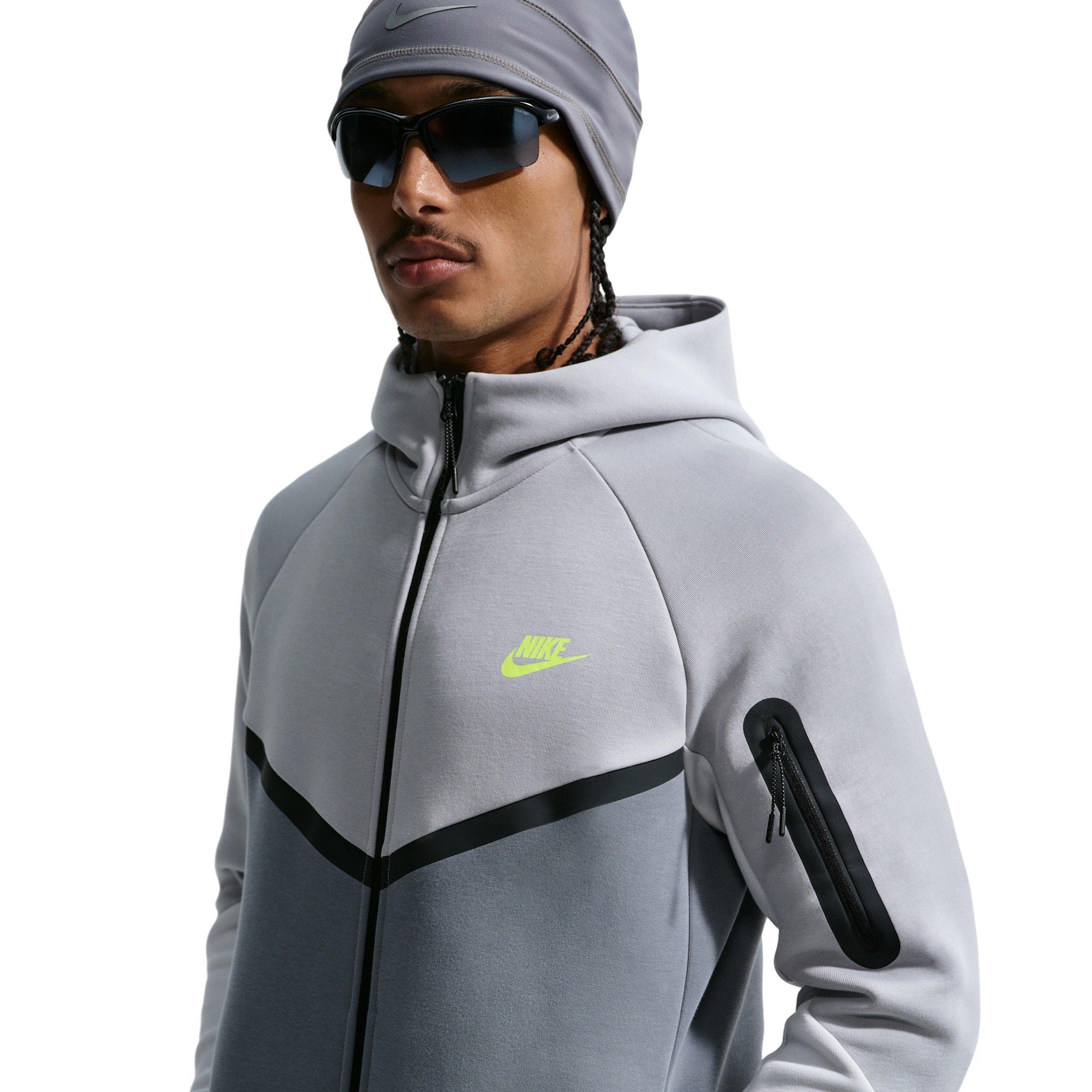Nike Men's Tech Fleece Windrunner Full-Zip Jacket - LT GREY Thumbnail View 3