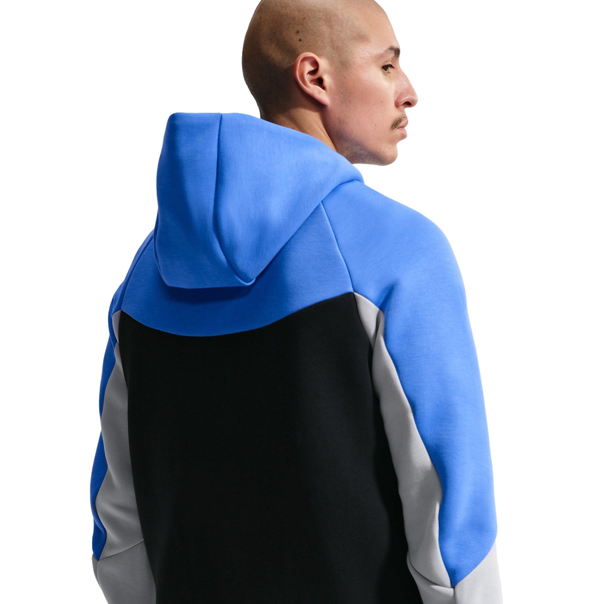 Nike Men's Tech Fleece Windrunner Full-Zip Jacket - BLUE Thumbnail View 2