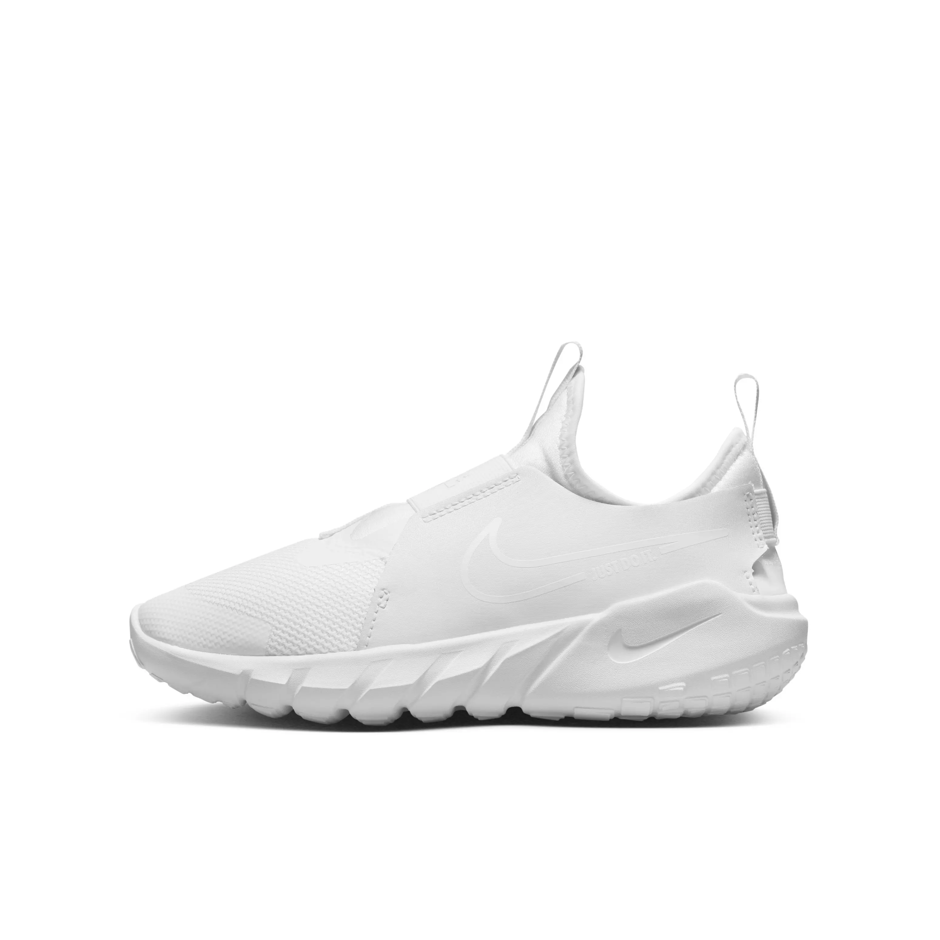 Nike Flex Plus "White/White" Grade School Kids' Running Shoe - WHITE
