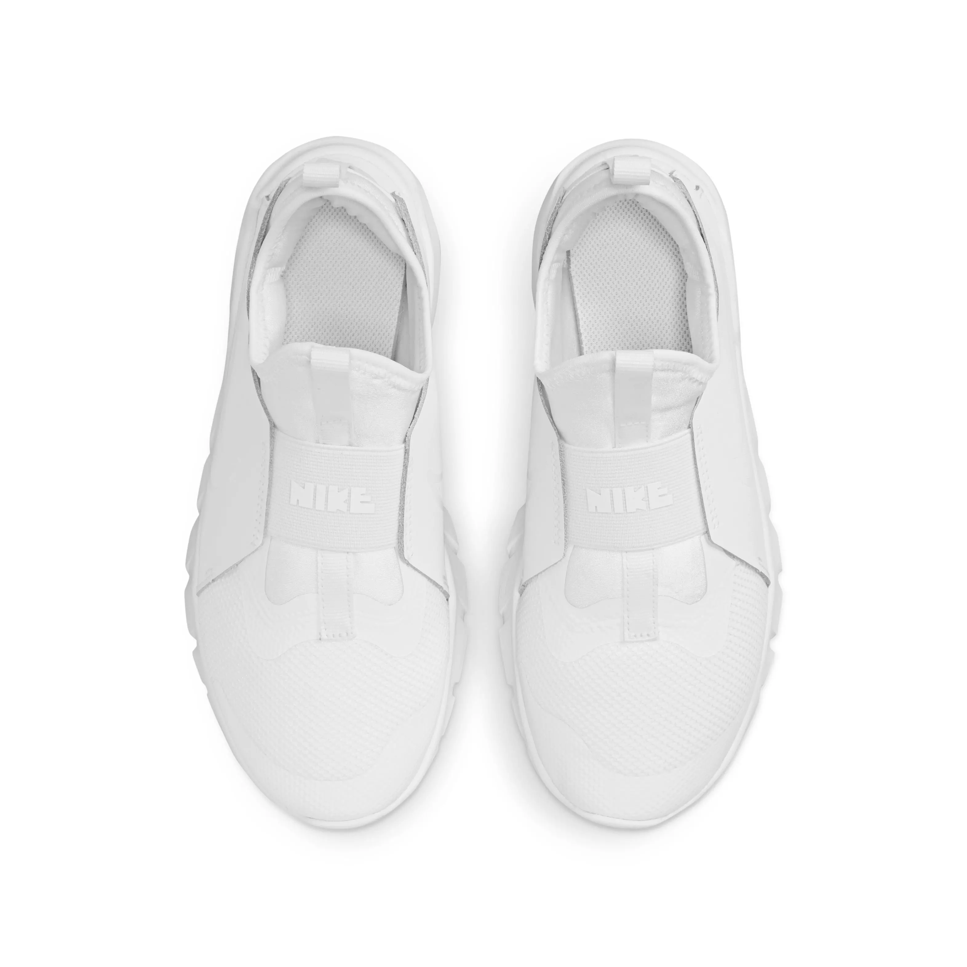 Nike Flex Plus "White/White" Grade School Kids' Running Shoe - WHITE