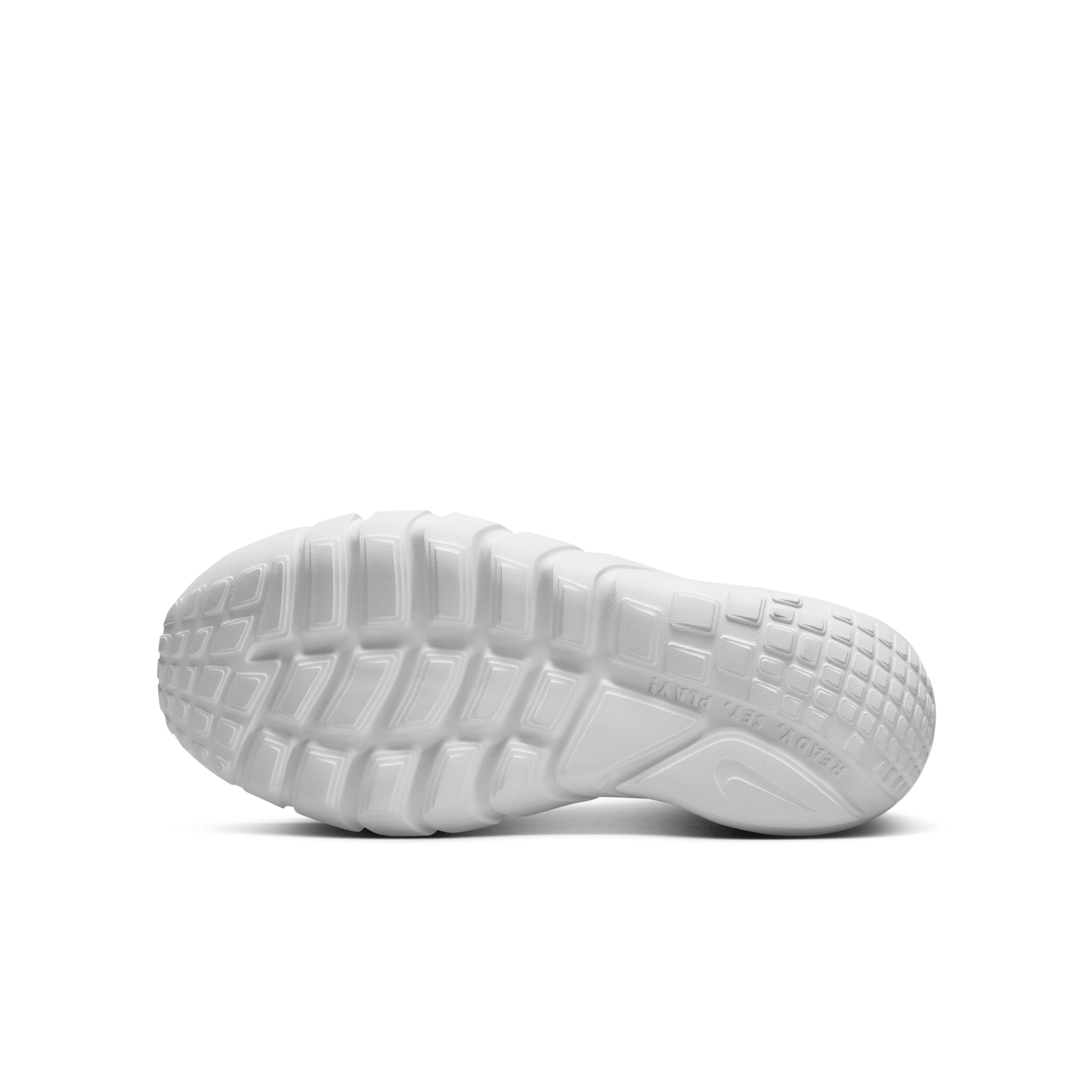 Nike Flex Plus Grade School Kids' "White/White" Running Shoe