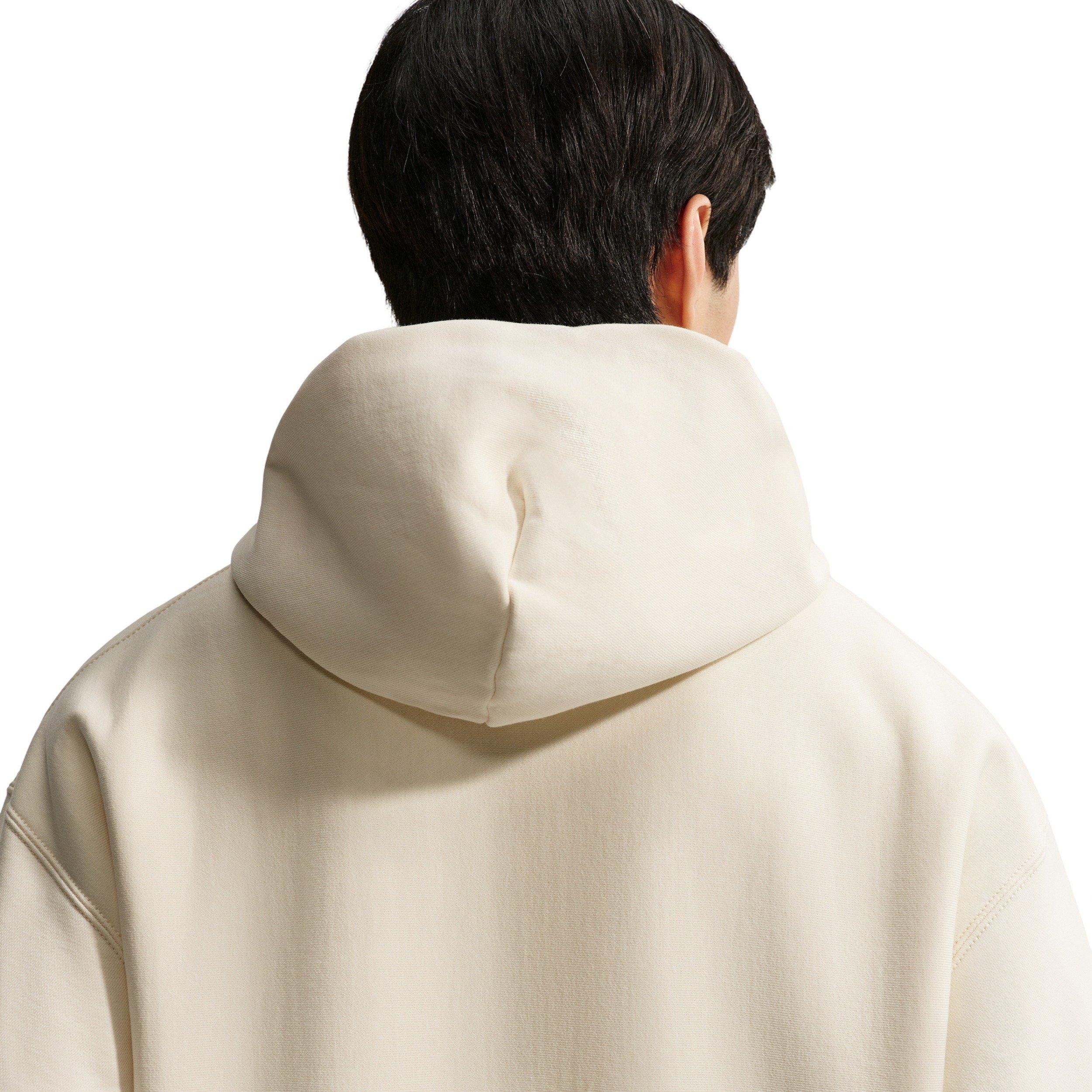 Nike Men's Solo Swoosh Pullover Hoodie - Coconut Milk - COCONUT MILK Thumbnail View 2