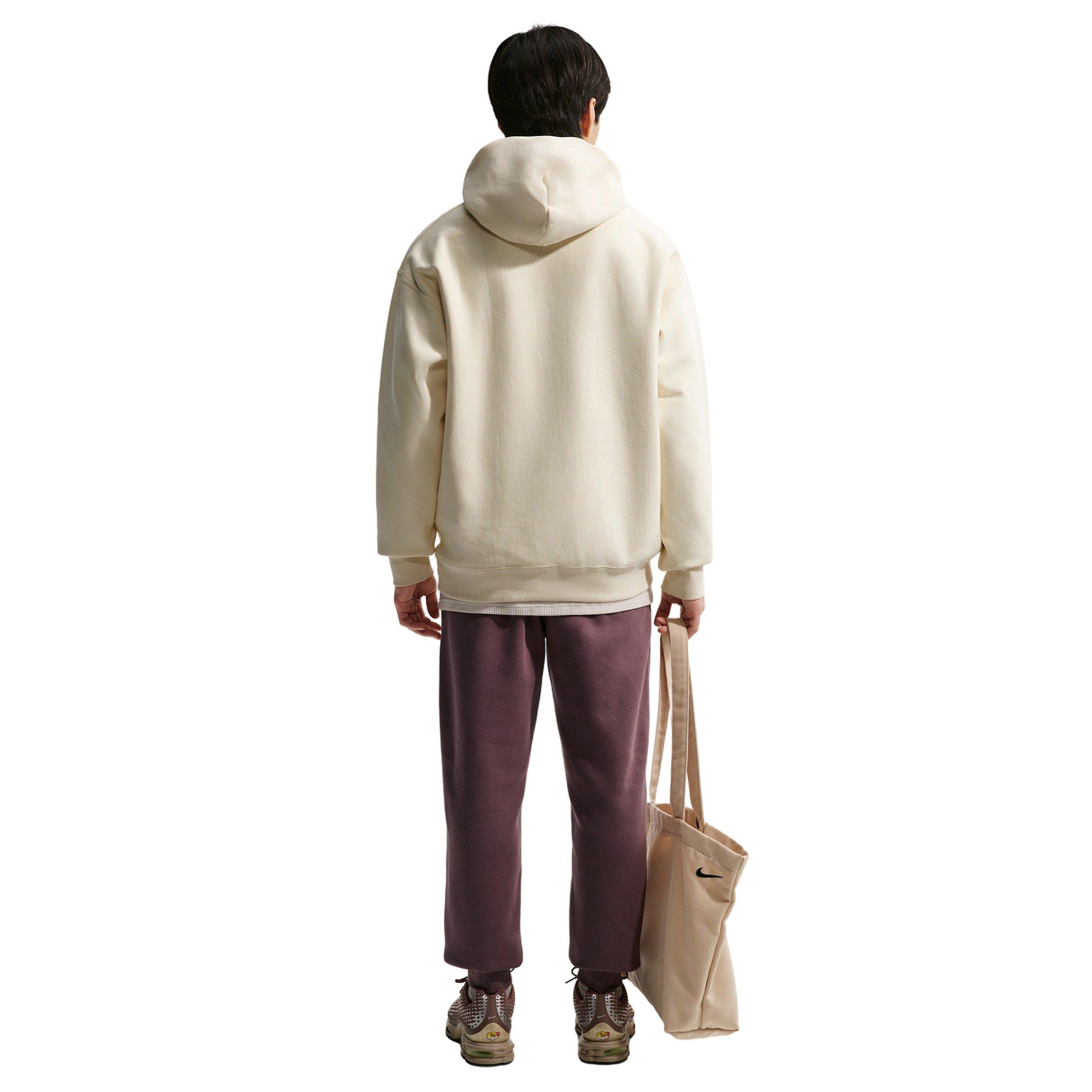 Nike Men's Solo Swoosh Pullover Hoodie - Coconut Milk - COCONUT MILK Thumbnail View 5