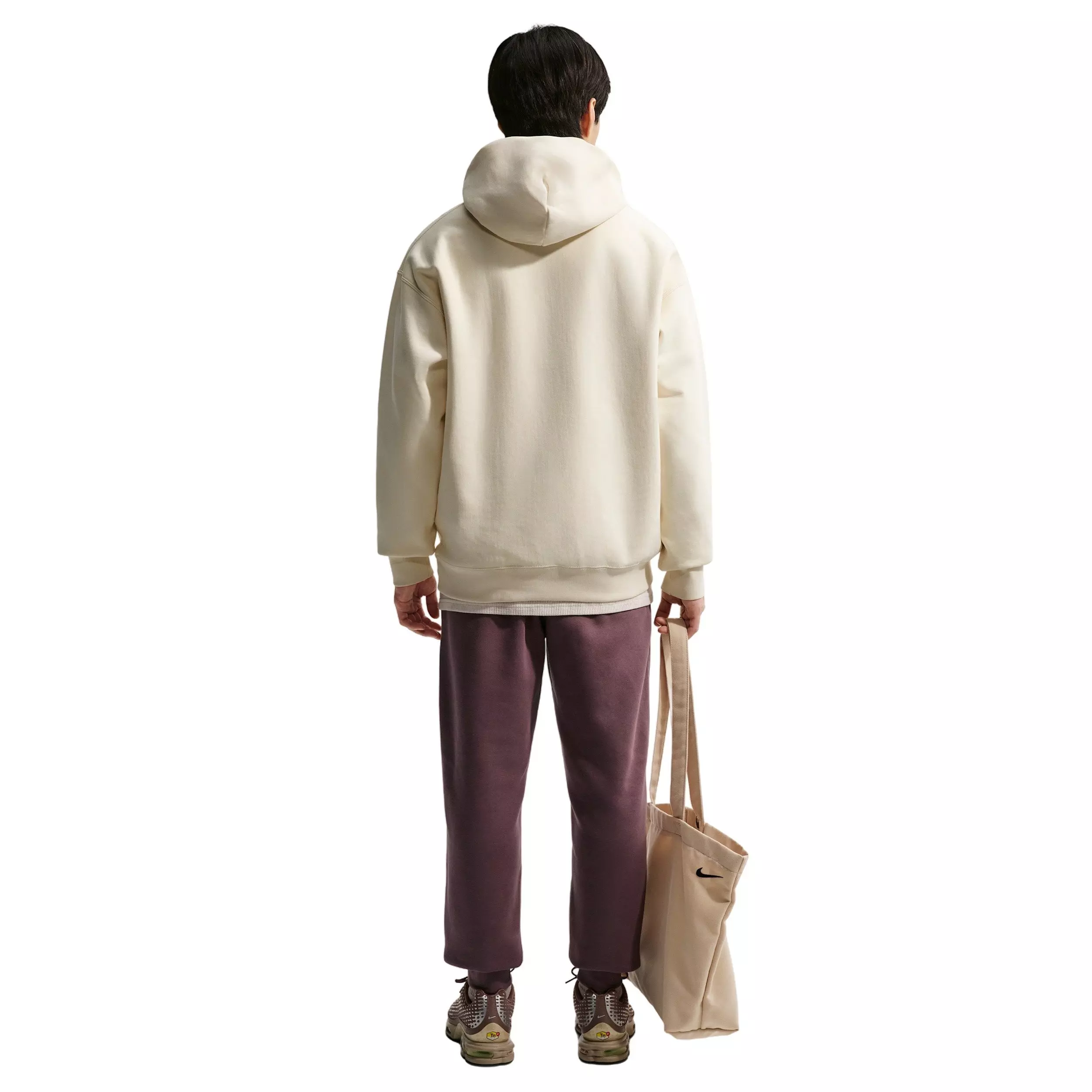 Nike Men's Solo Swoosh Pullover Hoodie - Coconut Milk - COCONUT MILK