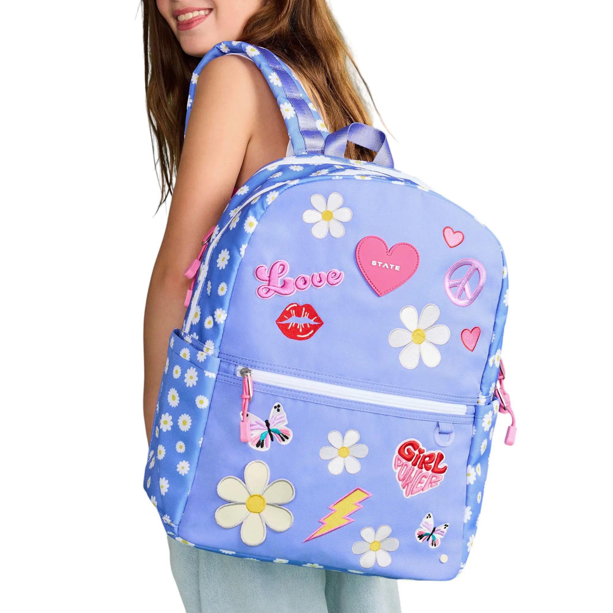 STATE Bags Kane Double Pocket Backpack - Girl Power - GIRL POWER