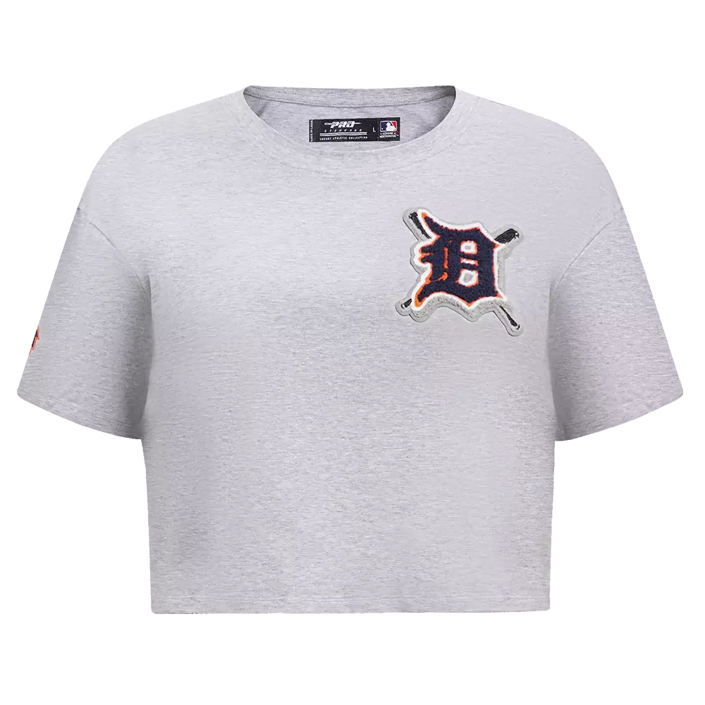 Pro Standard Women's MLB Detroit Tigers Mashup Boxy Tee -Grey - GREY