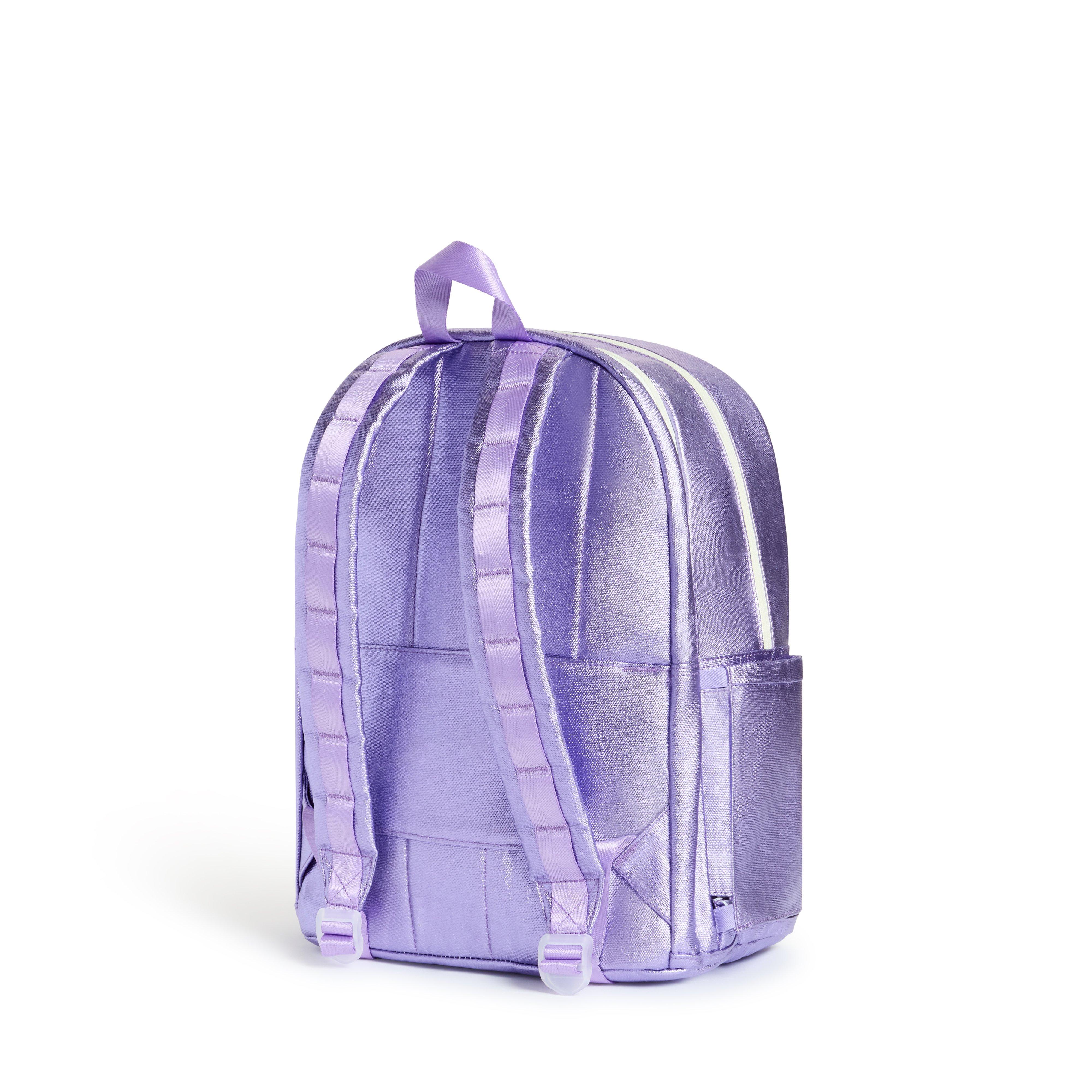 STATE Bags Kane Double Pocket Backpack - Lilac Quilted Sequins - LILAC QUILTED SEQUINS