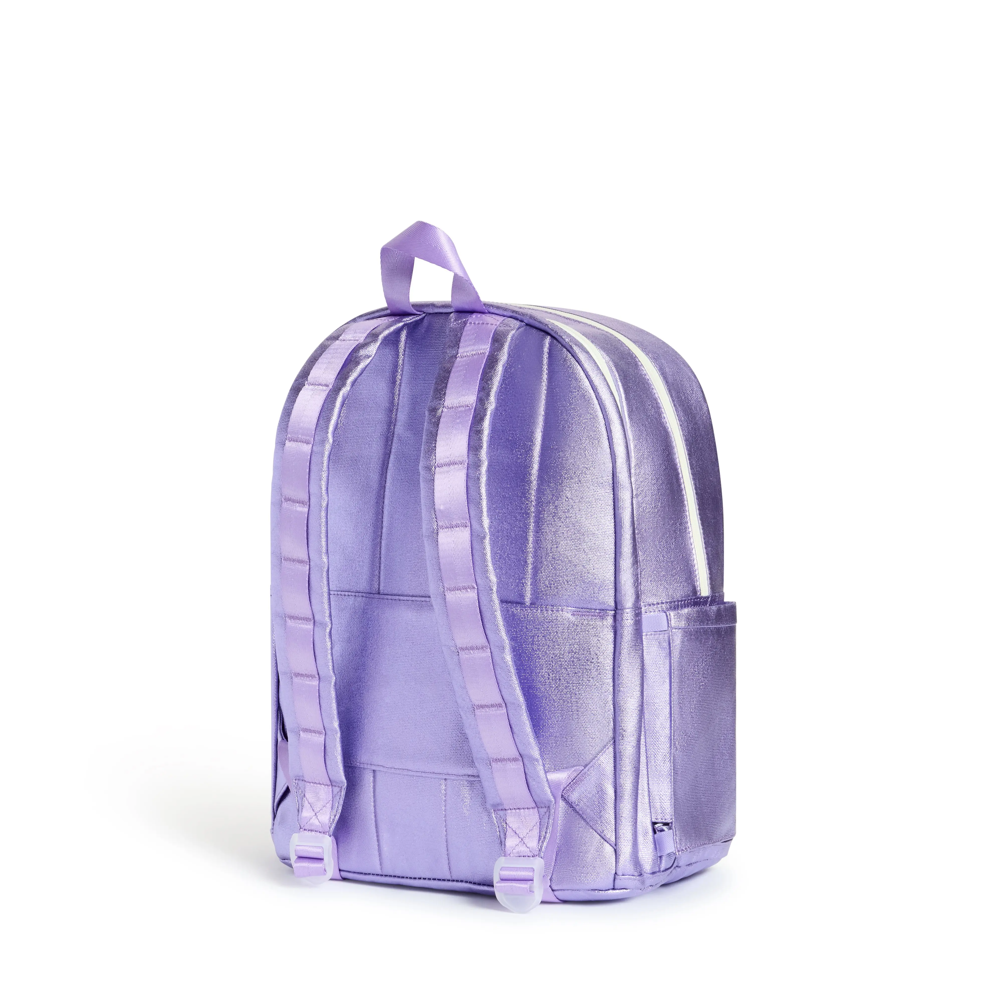 STATE Bags Kane Double Pocket Backpack - Lilac Quilted Sequins - LILAC QUILTED SEQUINS