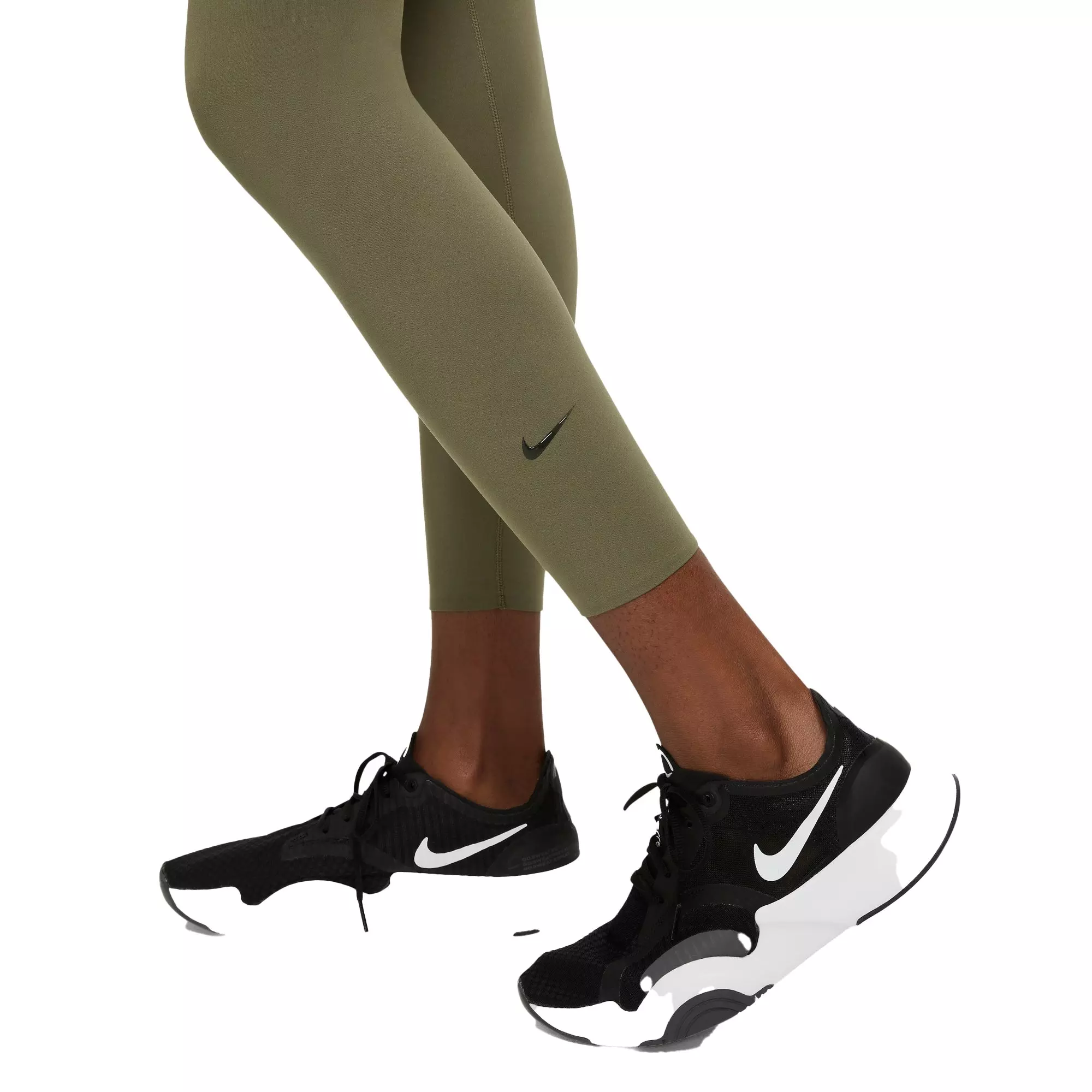Nike Women's Mid-Rise 7/8 One Luxe Leggings - BROWN