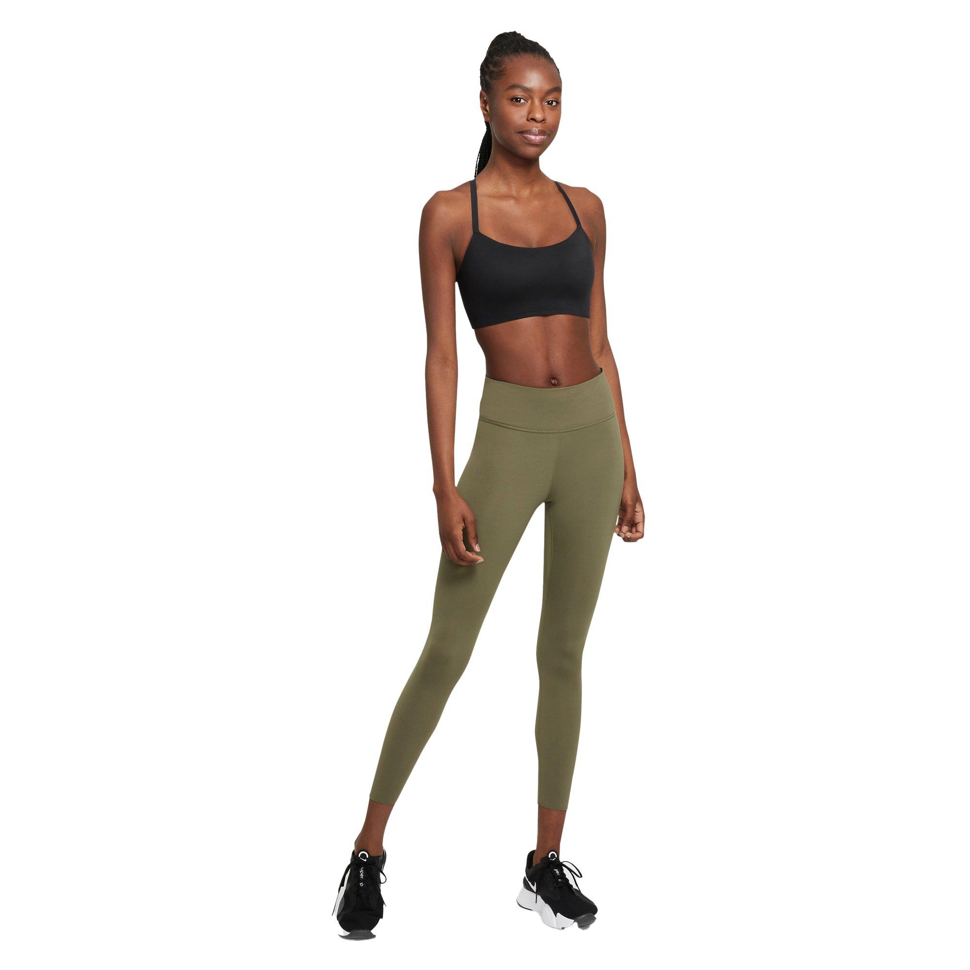 Nike Women's Mid-Rise 7/8 One Luxe Leggings - BROWN Thumbnail View 7
