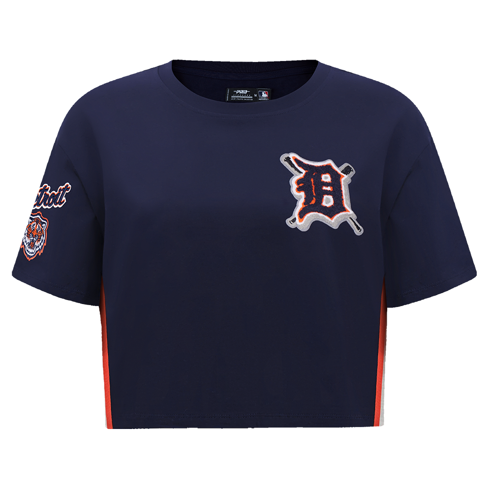 Pro Standard Women's MLB Detroit Tigers Mashup Boxy Tee -Navy - NAVY Thumbnail View 1