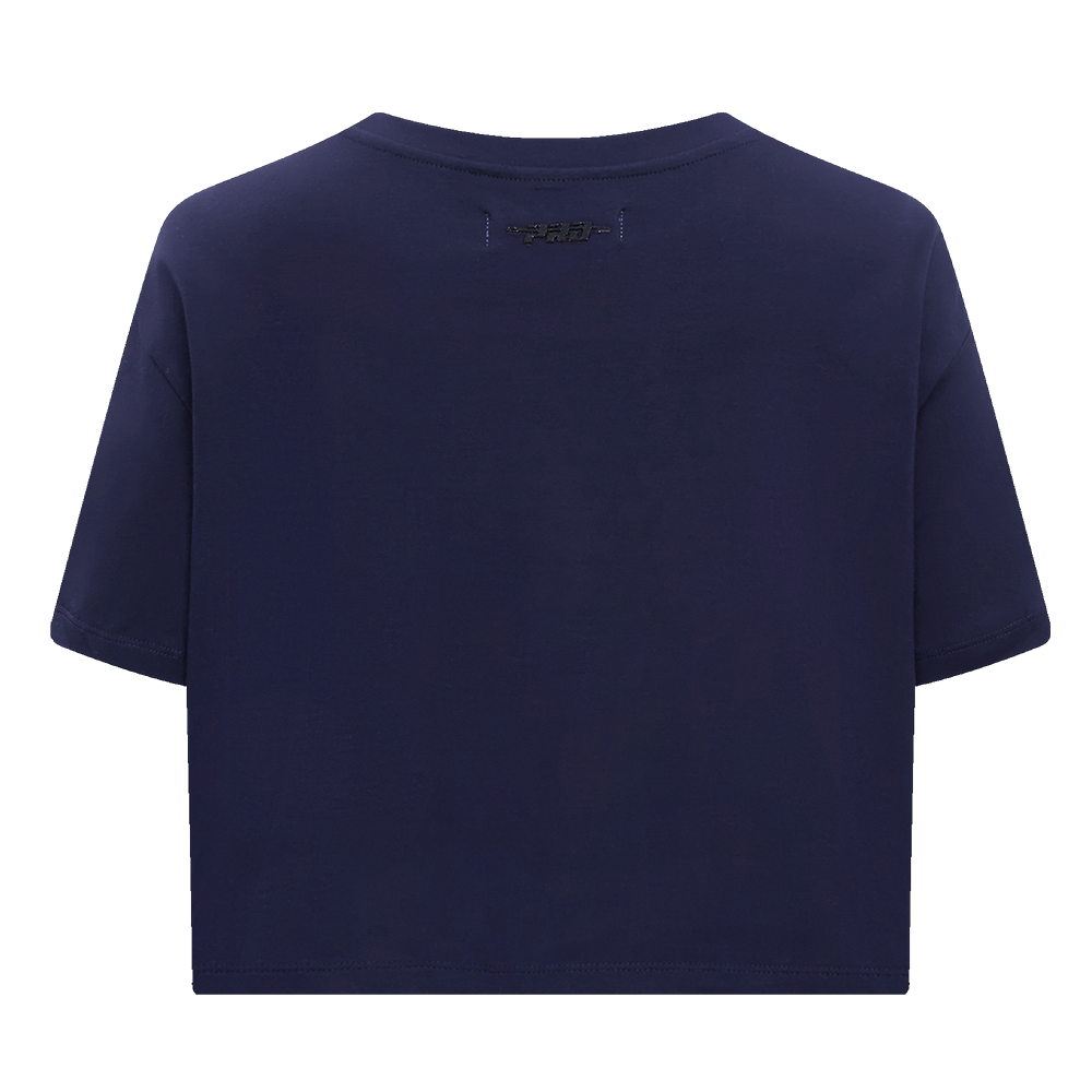 Pro Standard Women's MLB Detroit Tigers Mashup Boxy Tee -Navy - NAVY Thumbnail View 2