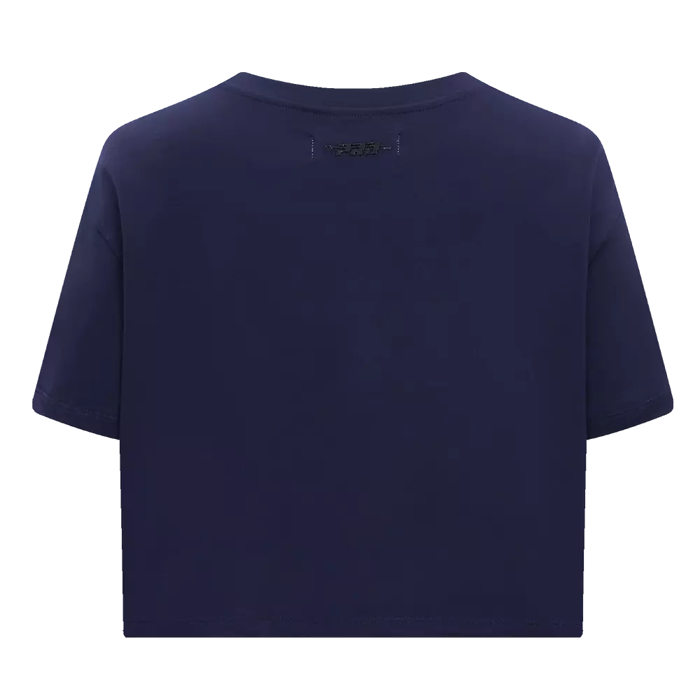 Pro Standard Women's MLB Detroit Tigers Mashup Boxy Tee -Navy - NAVY