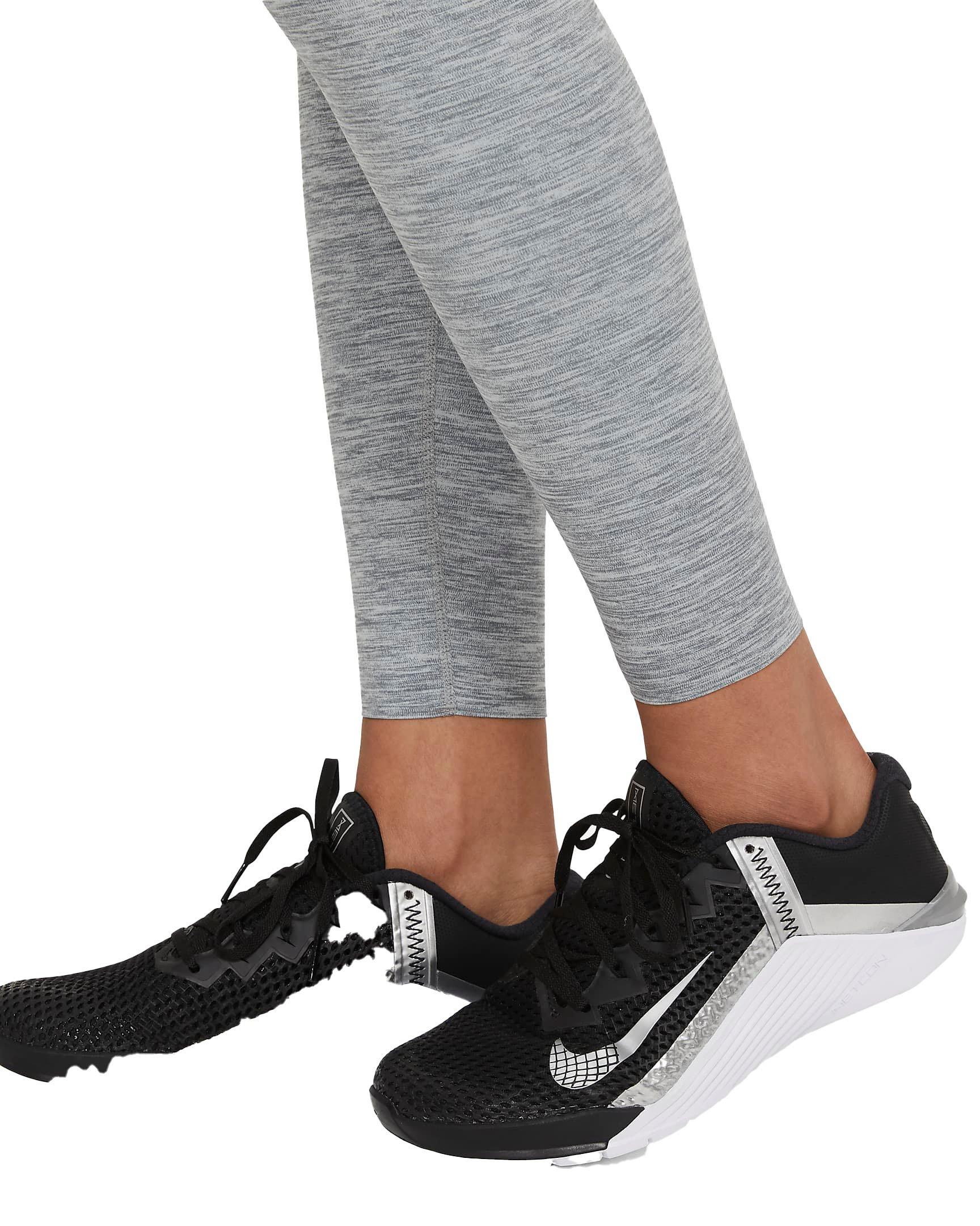 Nike Women's Heathered Mid-Rise One Luxe Leggings - Hibbett
