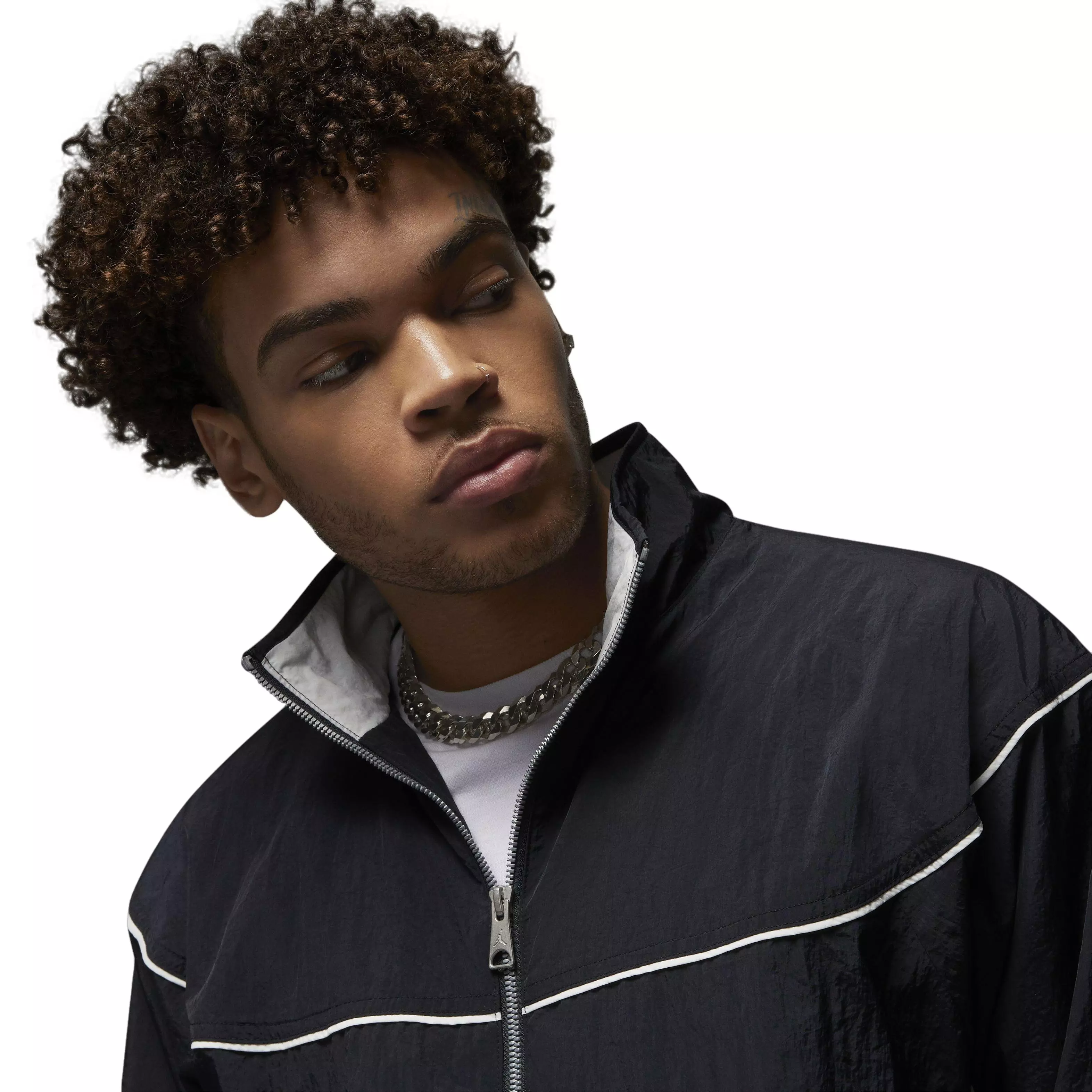 Jordan Men's Essential Statement Warm-Up Jacket-Black - BLACK