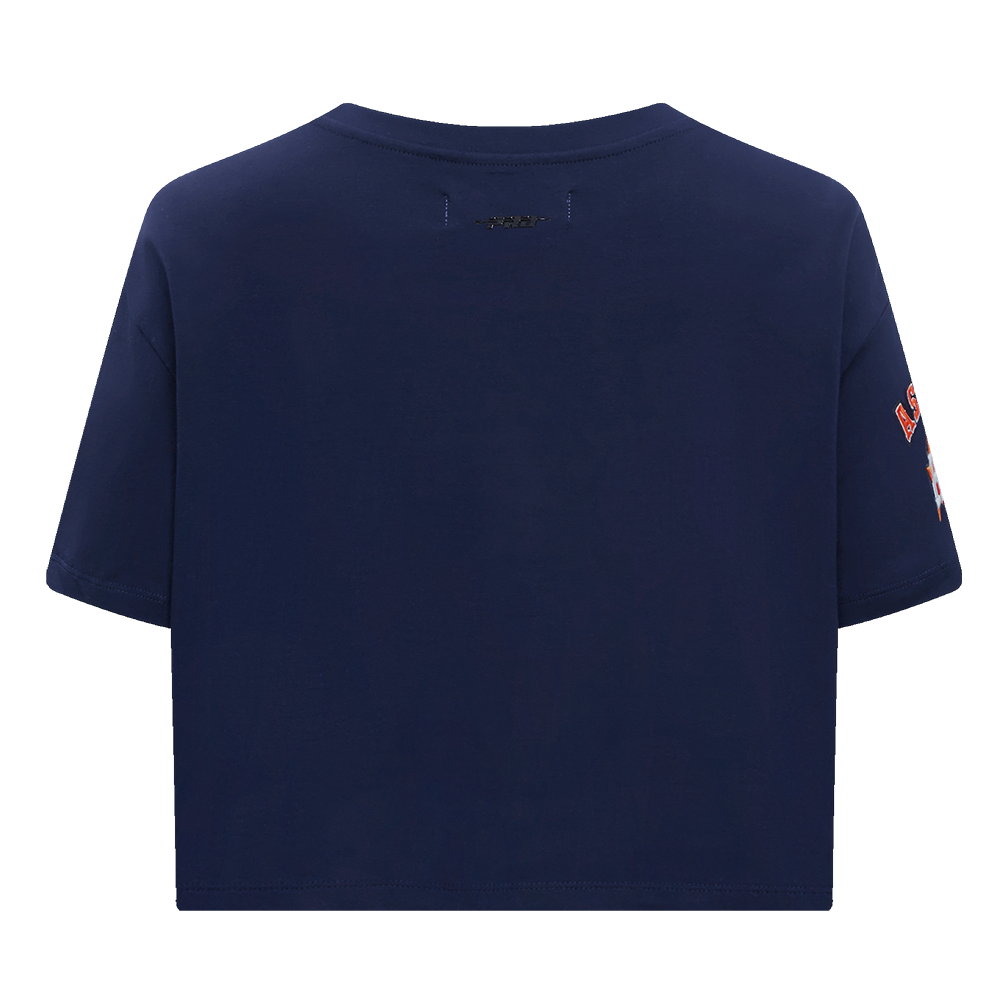 Pro Standard Women's MLB Houston Astros Mashup Boxy Tee -Navy - NAVY Thumbnail View 2