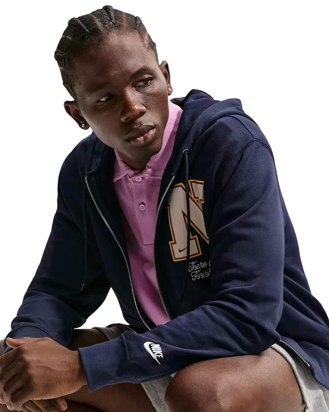 Nike Men's Sportswear Club French Terry Full-Zip Jacket - BLUE