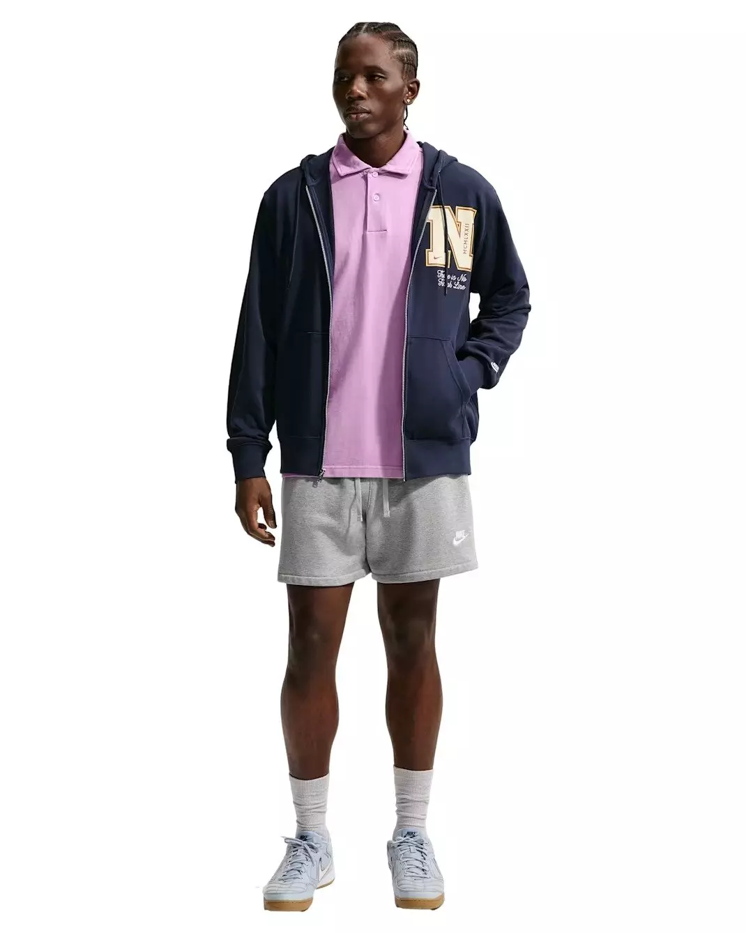 Nike Men's Sportswear Club French Terry Full-Zip Jacket - BLUE