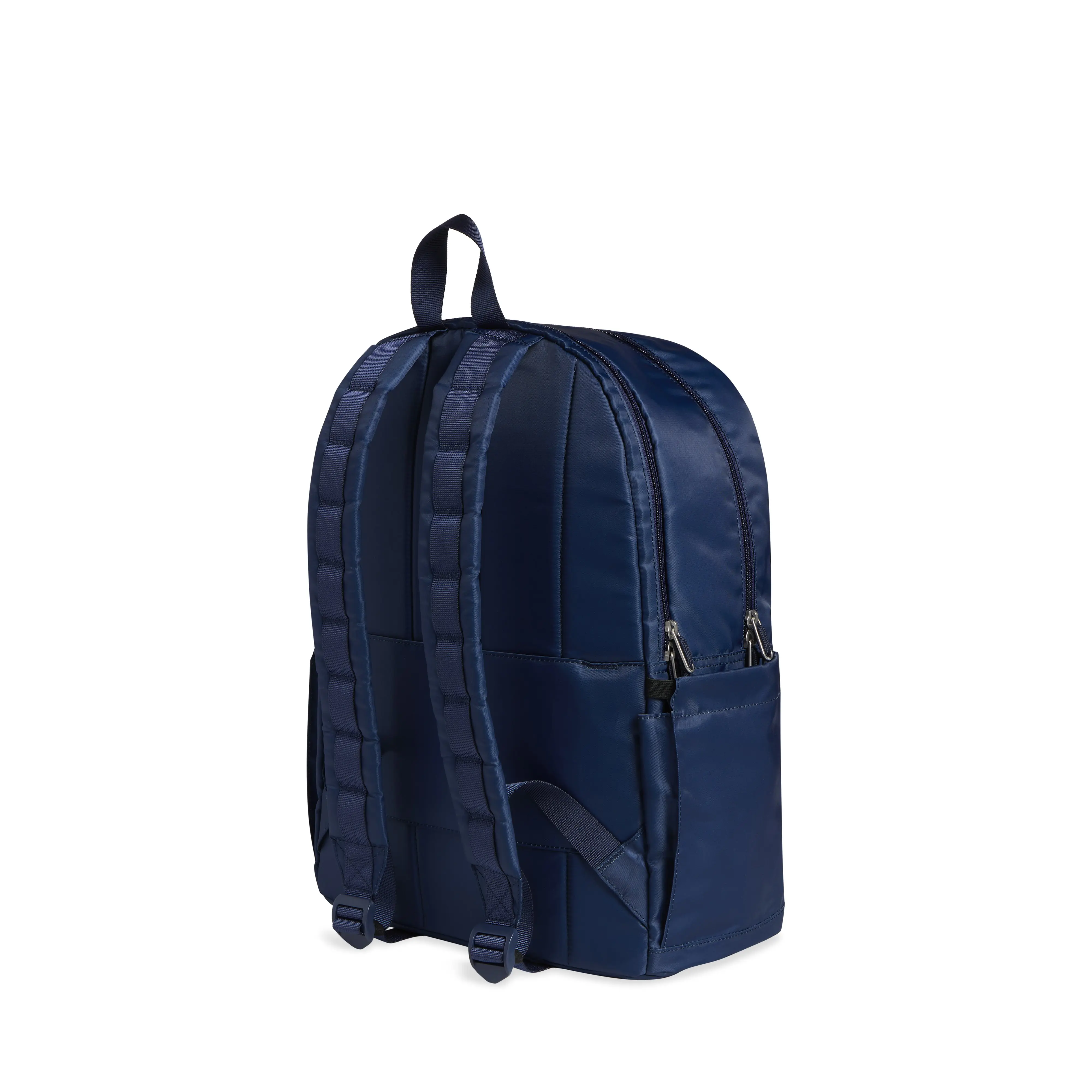 STATE Bags Kane Double Pocket Large Backpack - Blue Chevron - BLUE CHEVRON