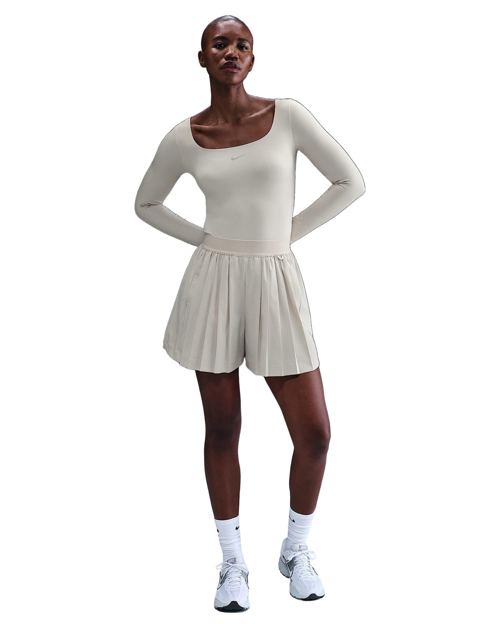 Nike Women's 24.7 PerfectStretch Dri-FIT High-Waisted Loose Pleated Skort - Brown - BROWN Thumbnail View 4