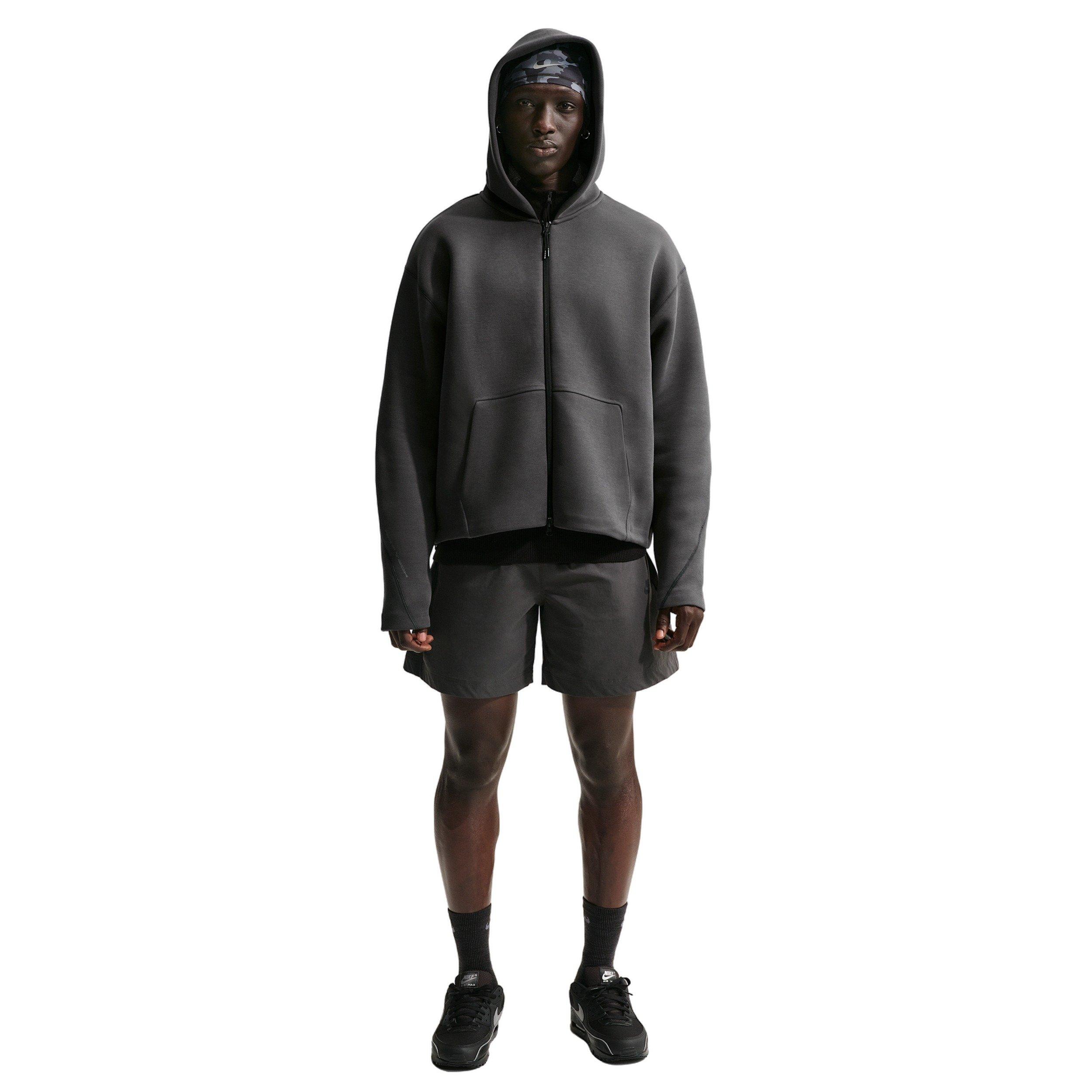 Nike Men's Tech Fleece Ergo Full-Zip Jacket - GREY Thumbnail View 4