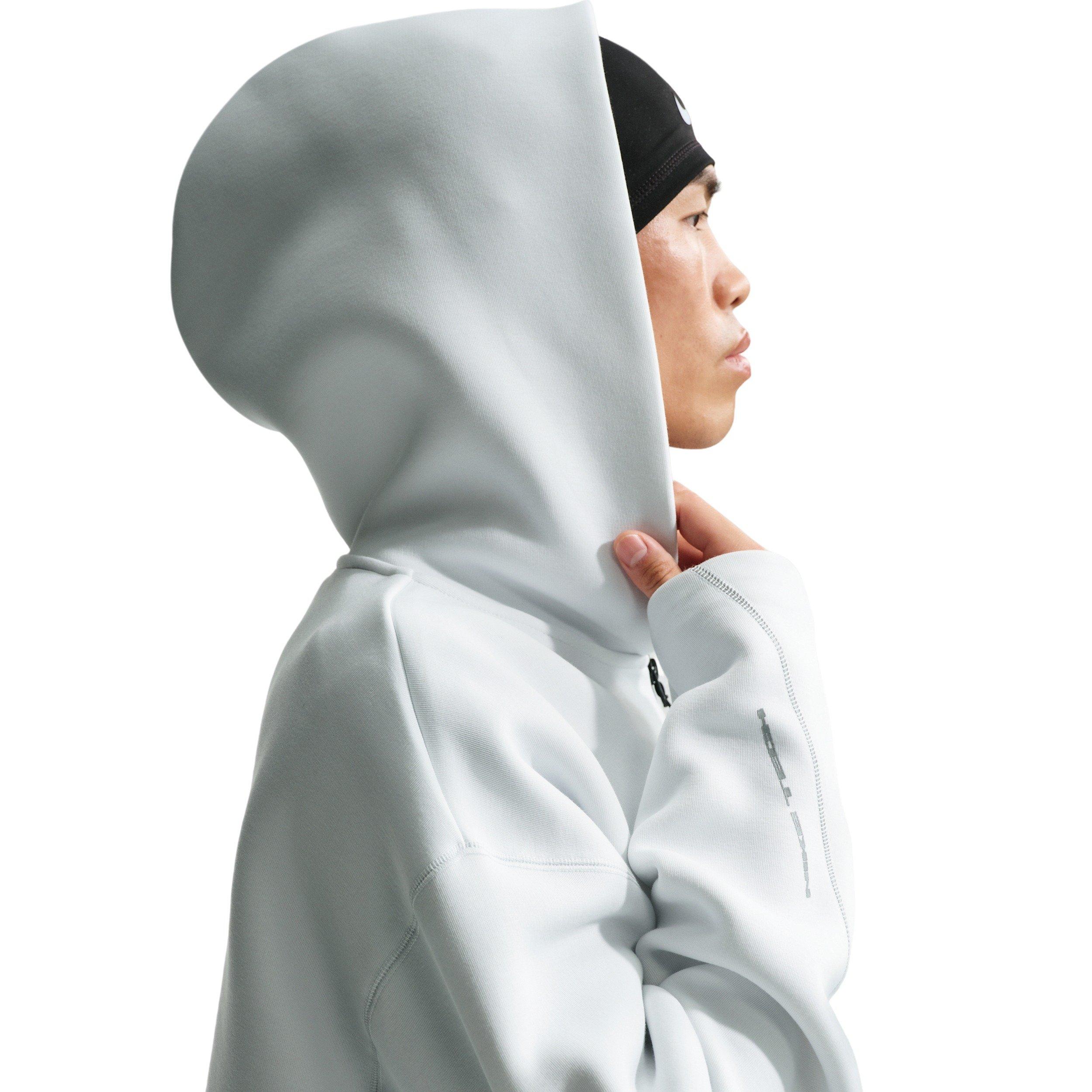 Nike Men's Tech Fleece Ergo Full-Zip Jacket - WHITE Thumbnail View 3