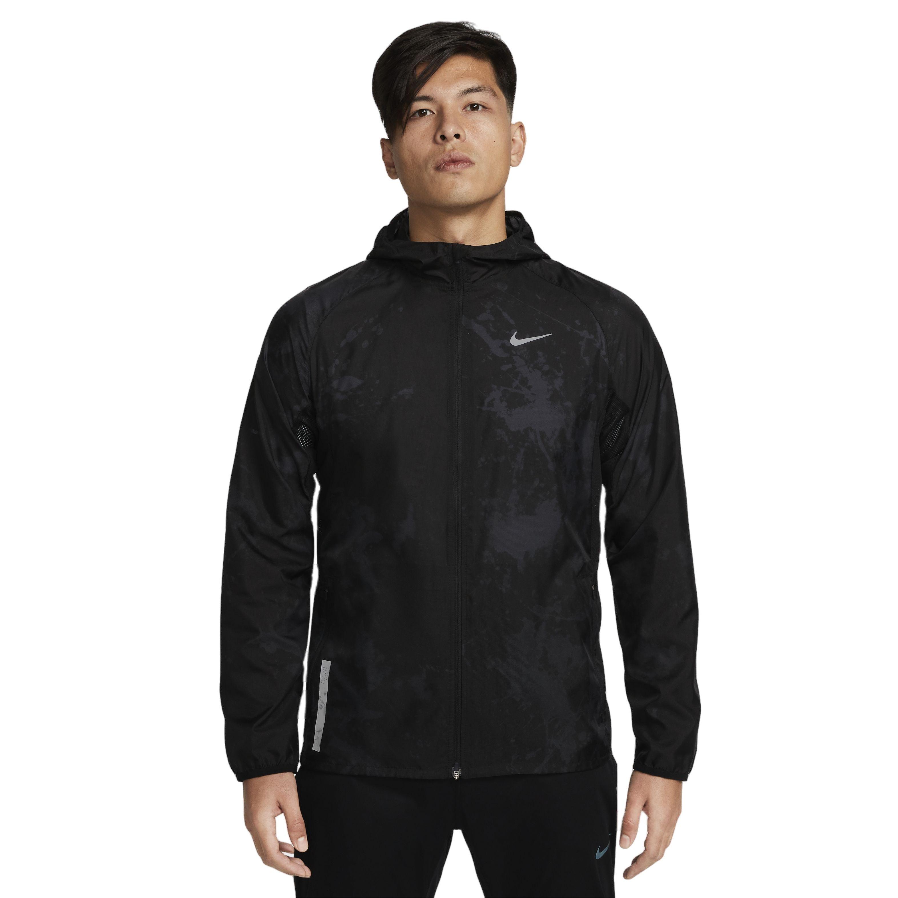 Nike Men's Repel Run Division Running Jacket-Black - BLACK Thumbnail View 1