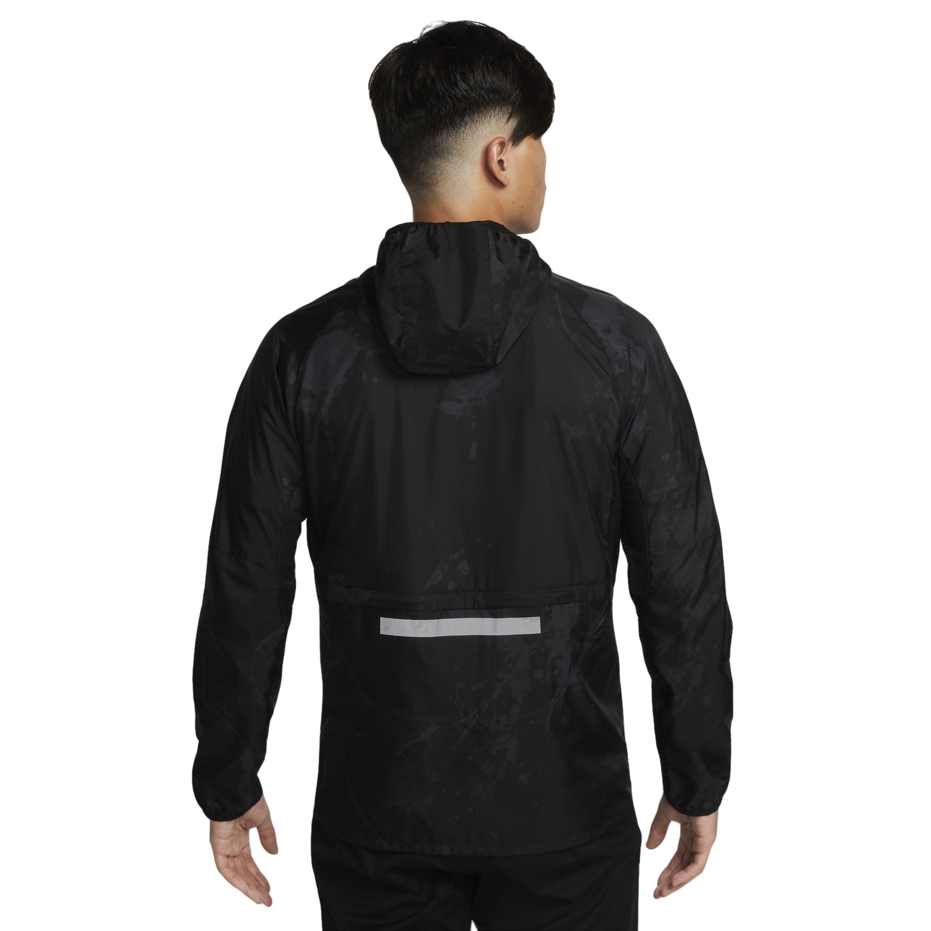 Nike Men's Repel Run Division Running Jacket-Black - BLACK Thumbnail View 2